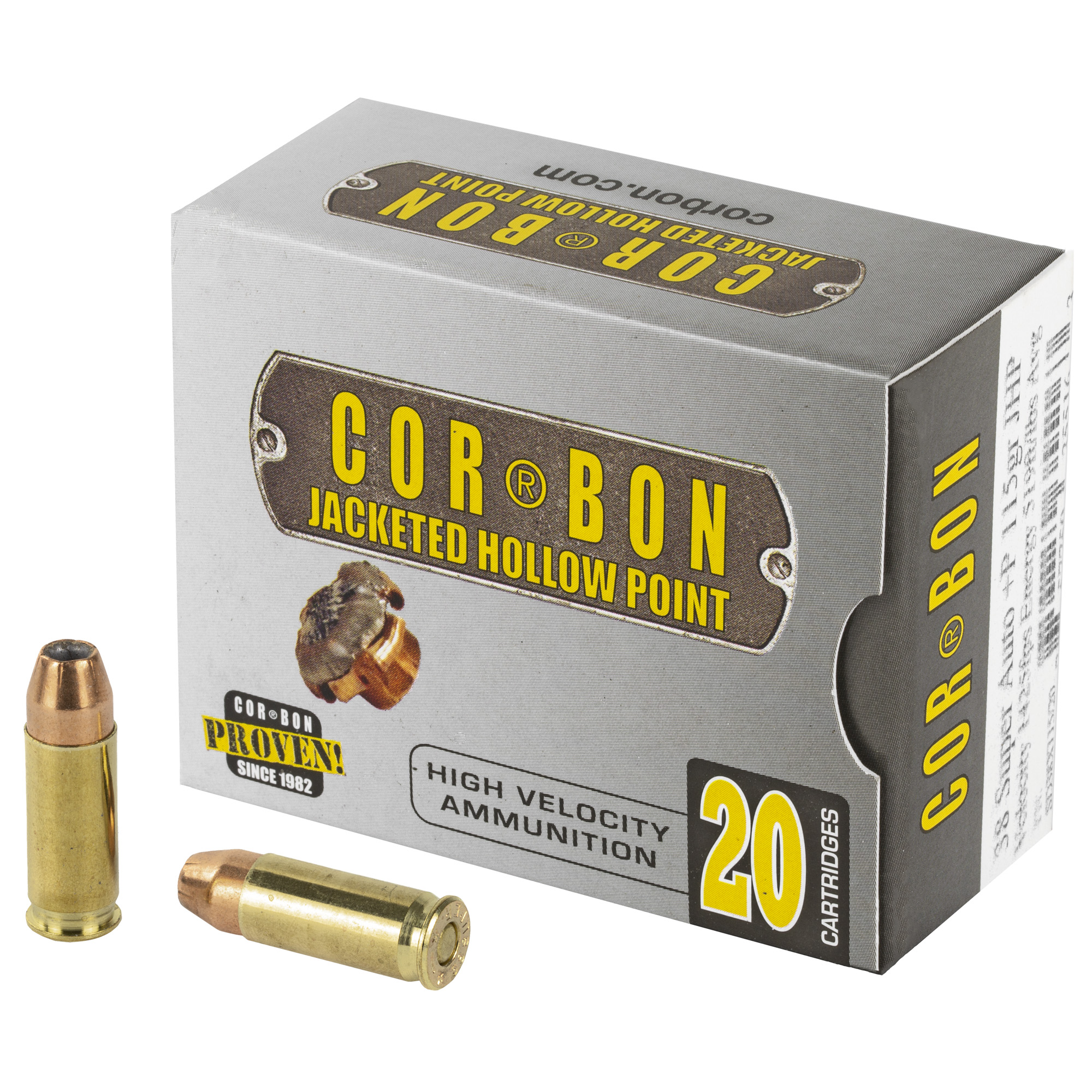 Corbon 38super+p 115 Grain JHP 20/500 bulk ammo product image