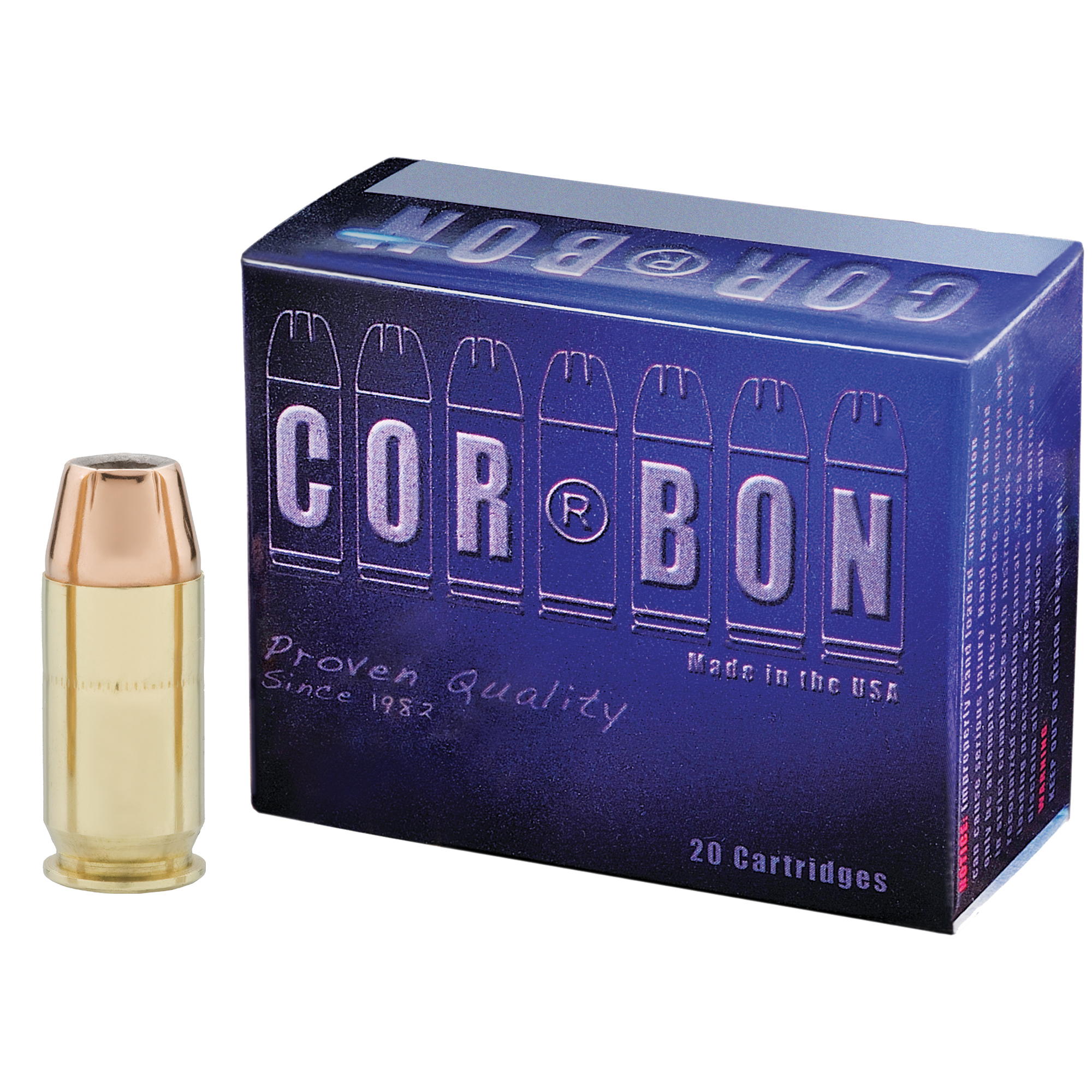 Corbon 45 Acp+p 165 Grain JHP 20/500 bulk ammo product image