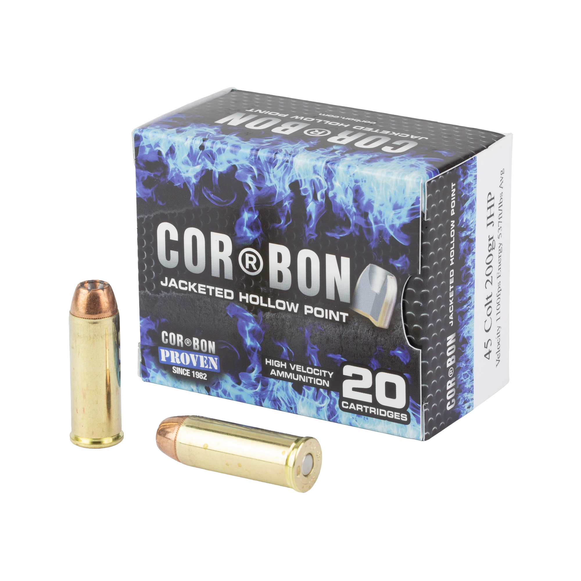 Corbon 45 Colt 200 Grain JHP 20/500 bulk ammo product image