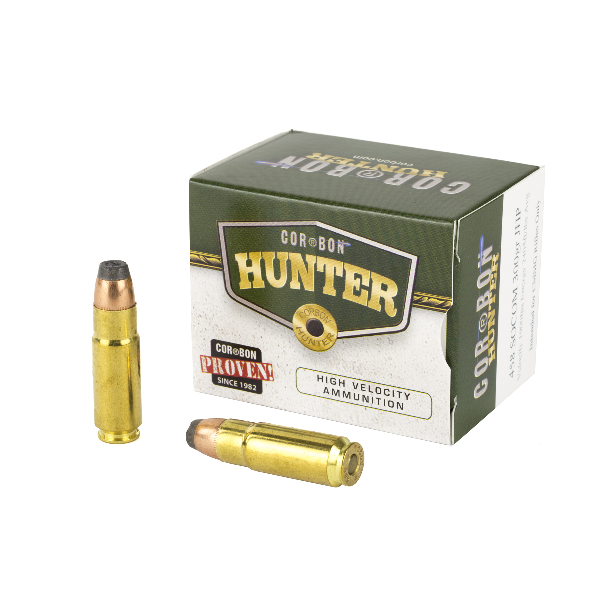 Corbon 458socom 300 Grain JHP 20/240 bulk ammo product image