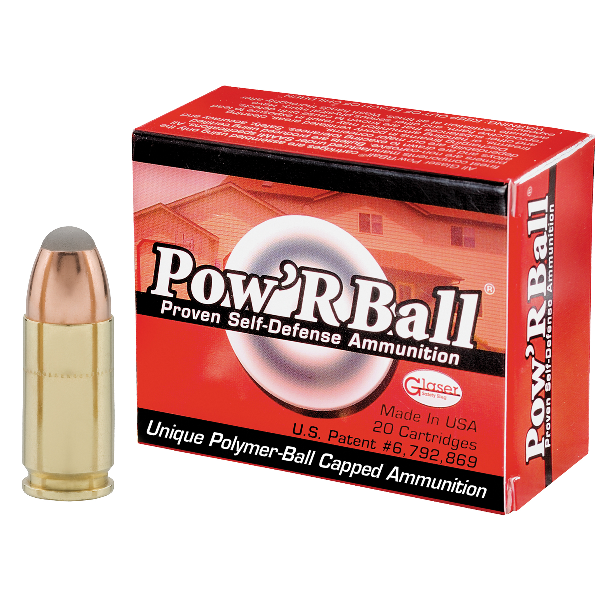 Corbon Pow’rball 9mm+p 100 Grain 20/500 bulk ammo product image