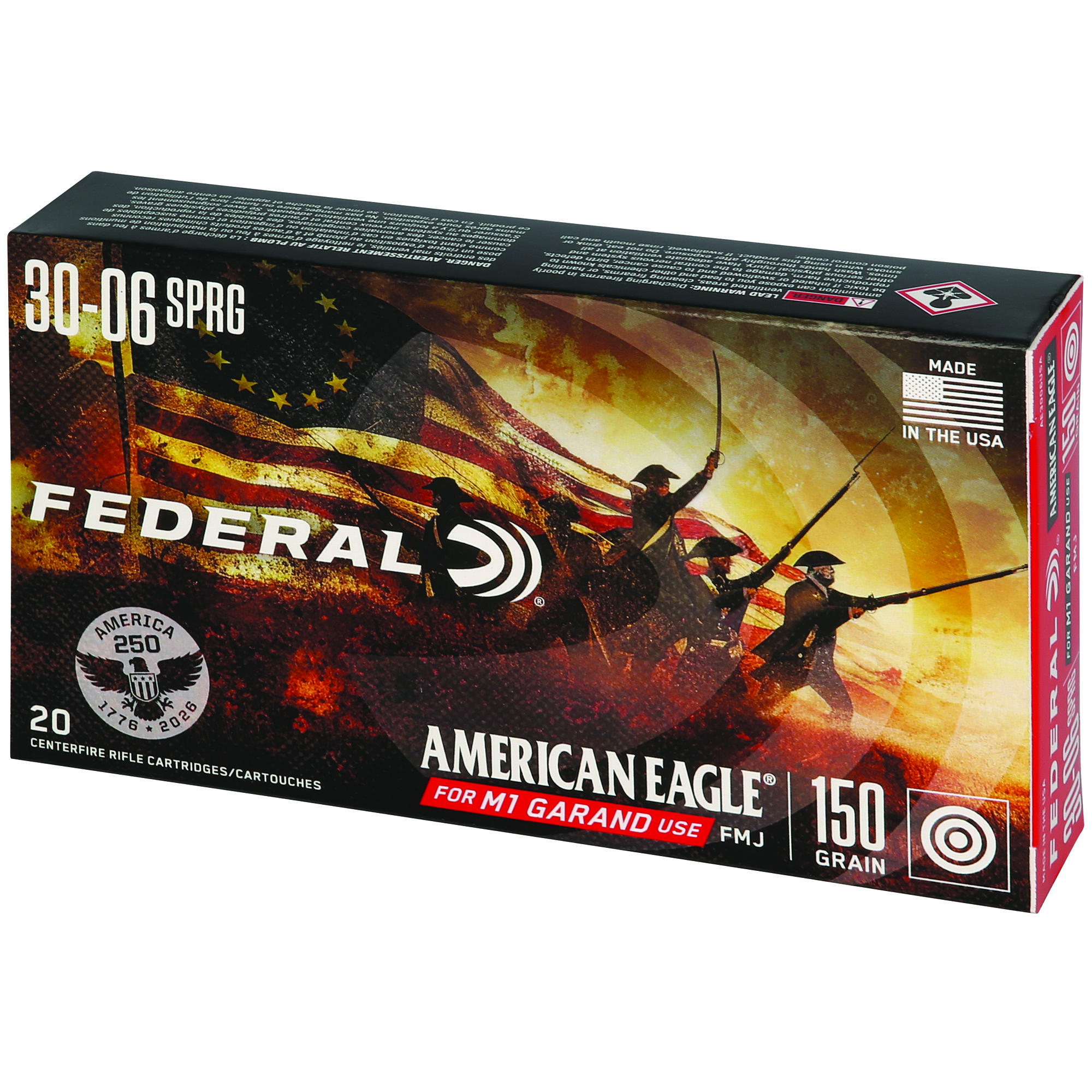 Federal 250th Anv 30-06spgfld 150 Grain FMJ bulk ammo product image