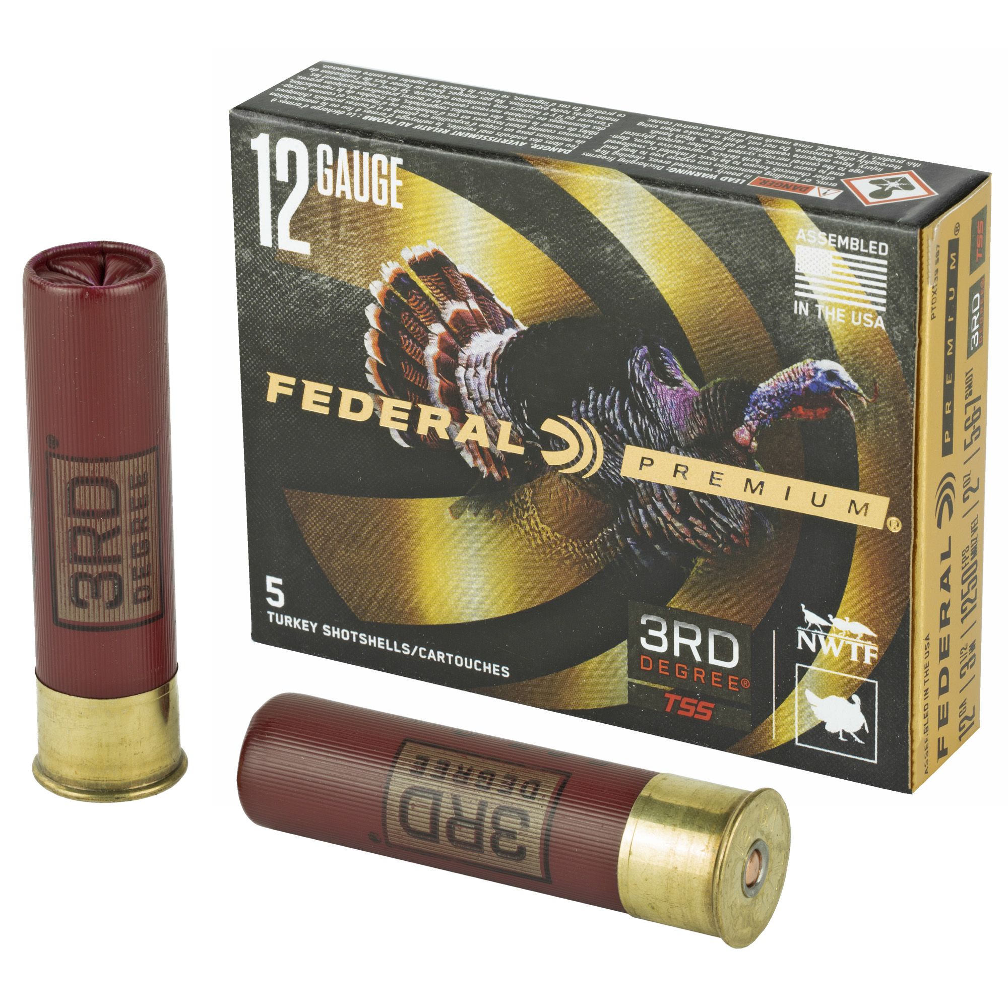 Federal 3 Rounds Degree 12 Gauge 3.5″ 5/6/7 5/50 bulk ammo product image