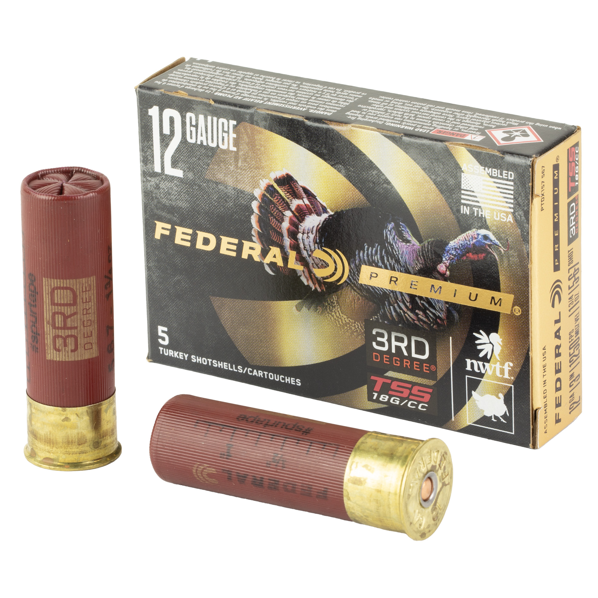Federal 3 Rounds Degree 12 Gauge 3″ 5/6/7 5/50 bulk ammo product image