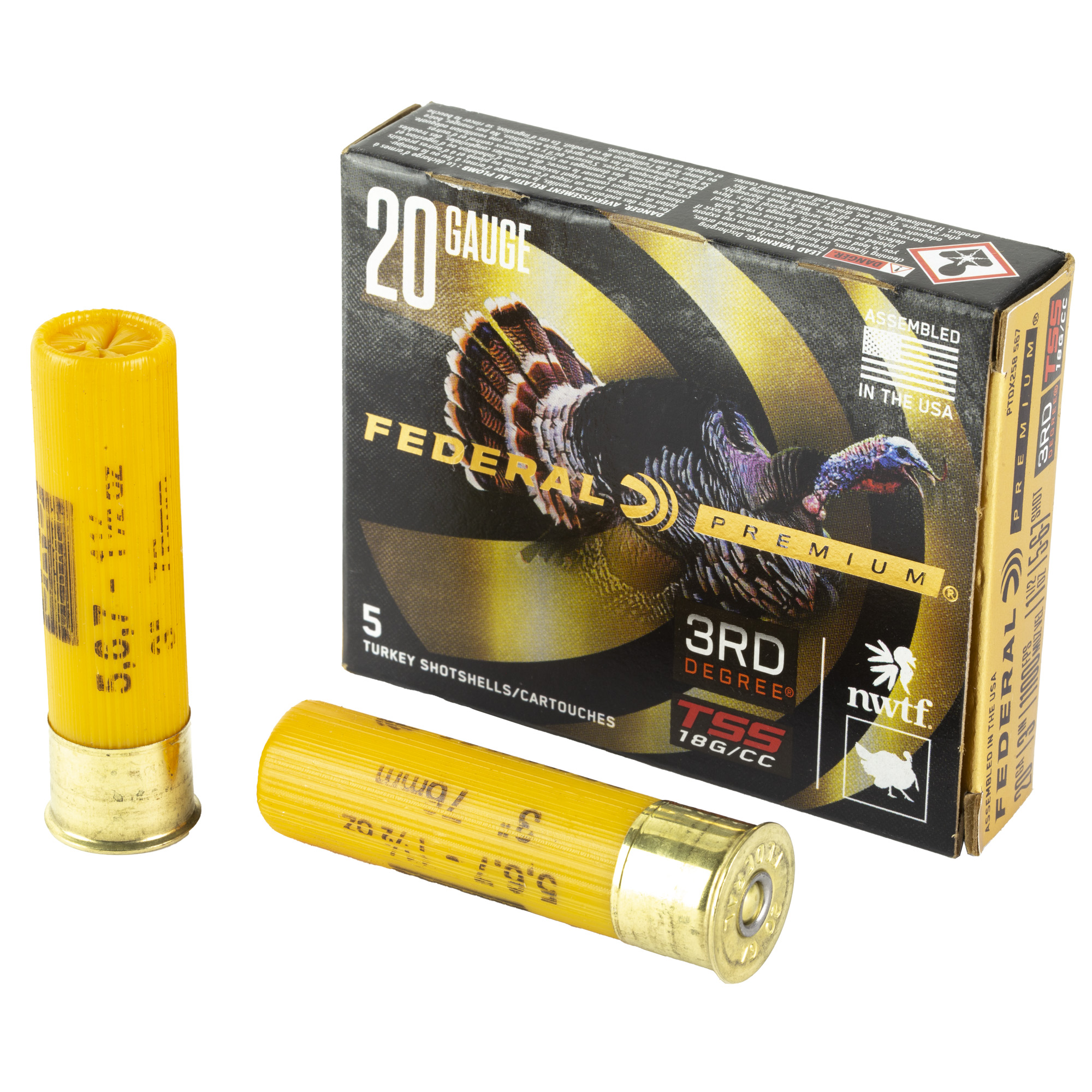 Federal 3 Rounds Degree 20 Gauge 3″ 5/6/7 5/50 bulk ammo product image