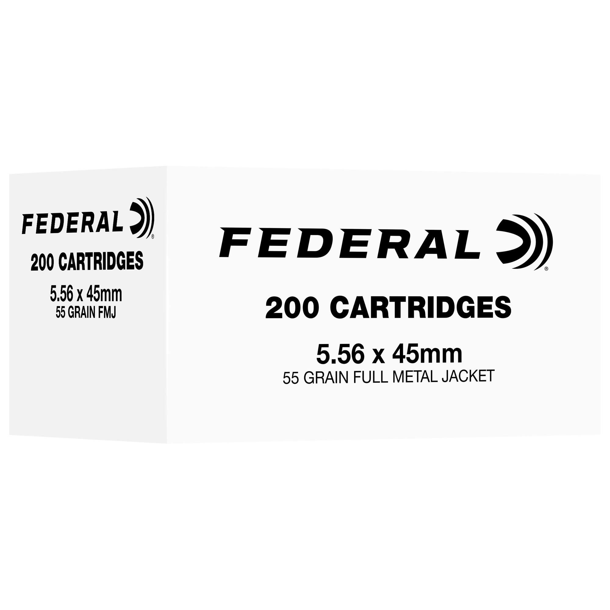 Federal 5.56 NATO 55 Grain FMJ 200/1000 bulk ammo product image