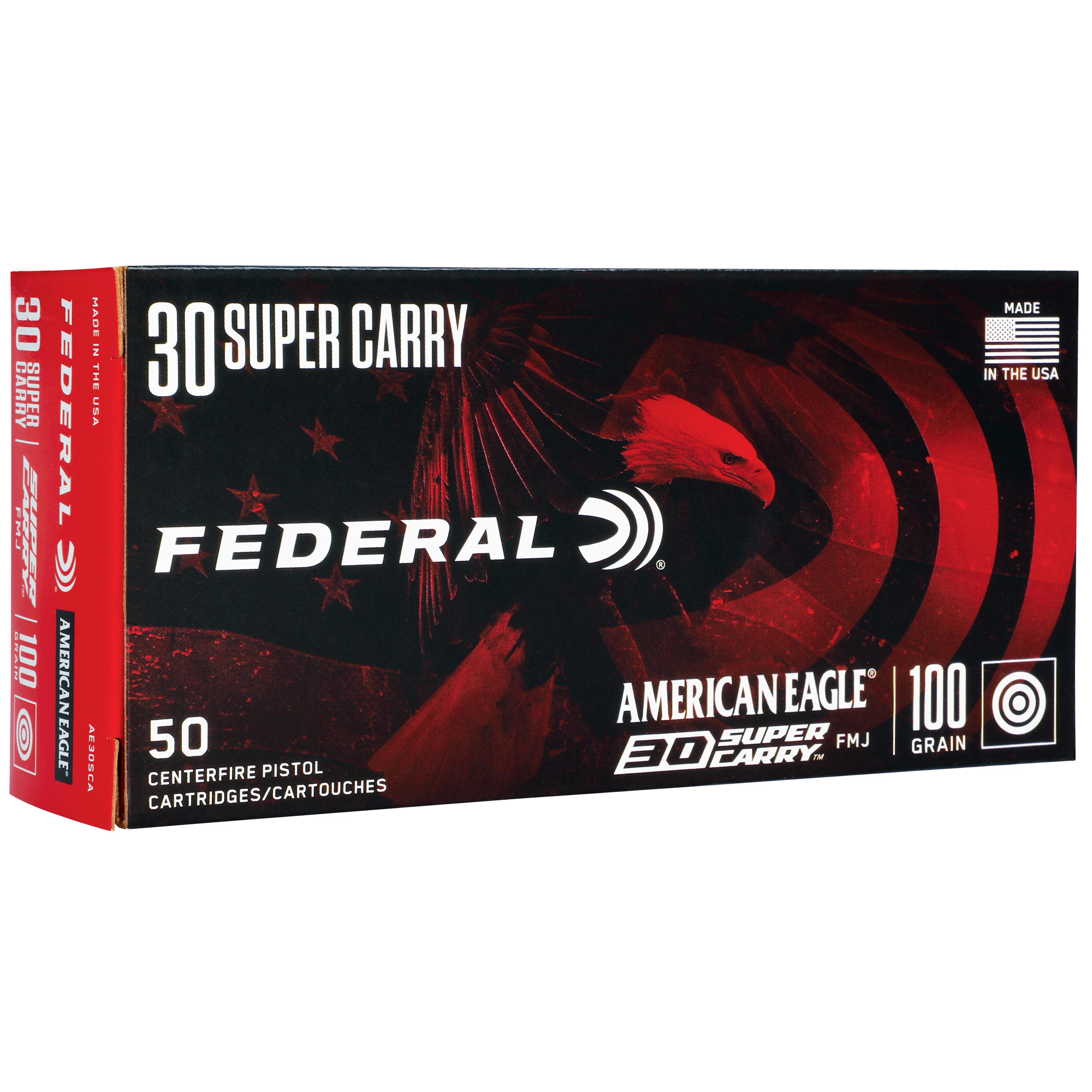 Federal Am Eagle 30sc 100 Grain FMJ 50/1000 bulk ammo product image