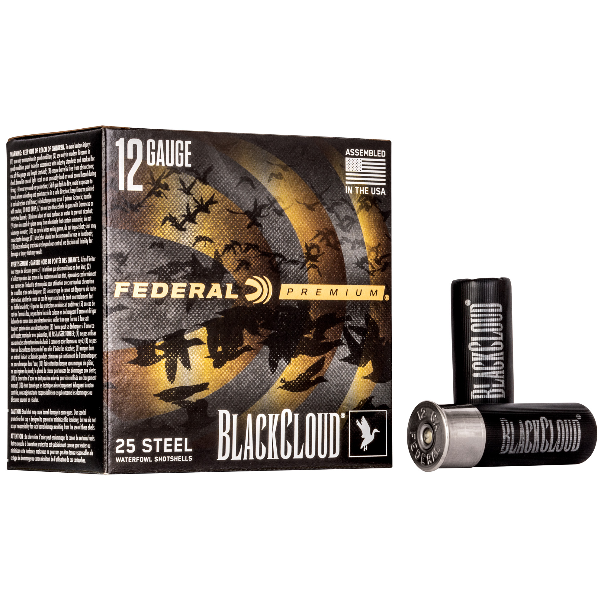Federal BLK Cloud 12 Gauge 2.75″ #4 25/250 bulk ammo product image