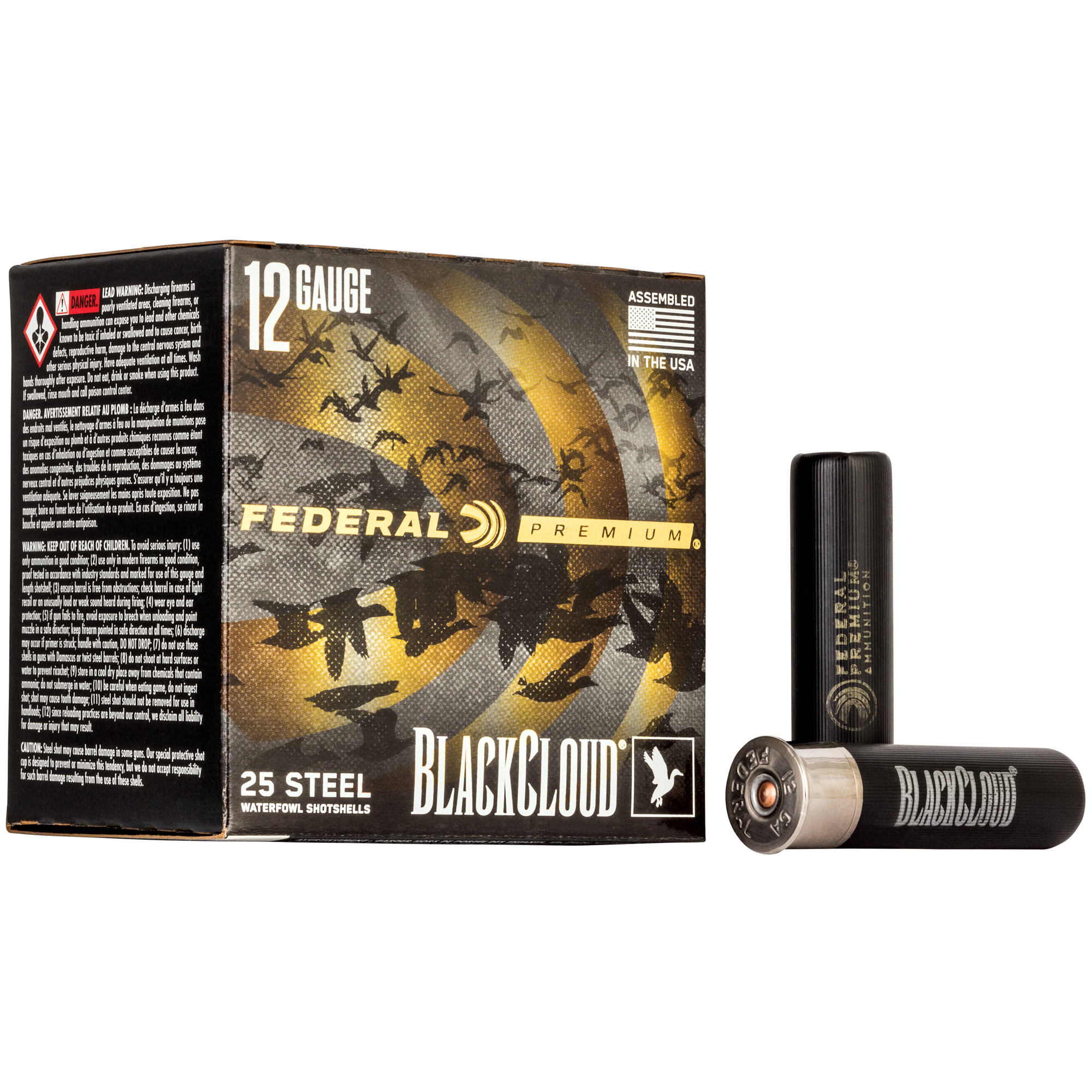 Federal BLK Cloud 12 Gauge 3.5″ Bb 25/250 bulk ammo product image