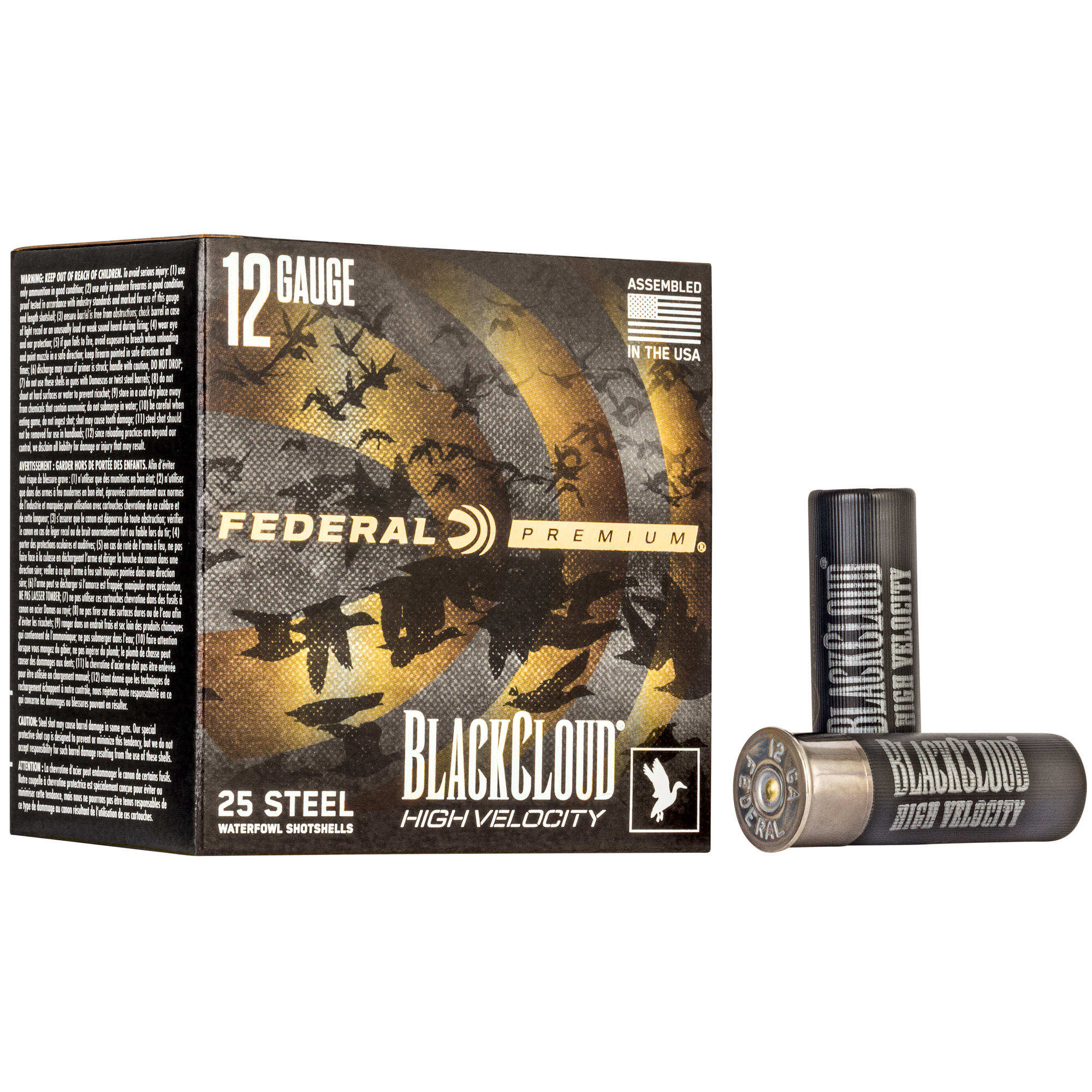 Federal BLK Cloud 12 Gauge 3″ Bb HV 25/250 bulk ammo product image