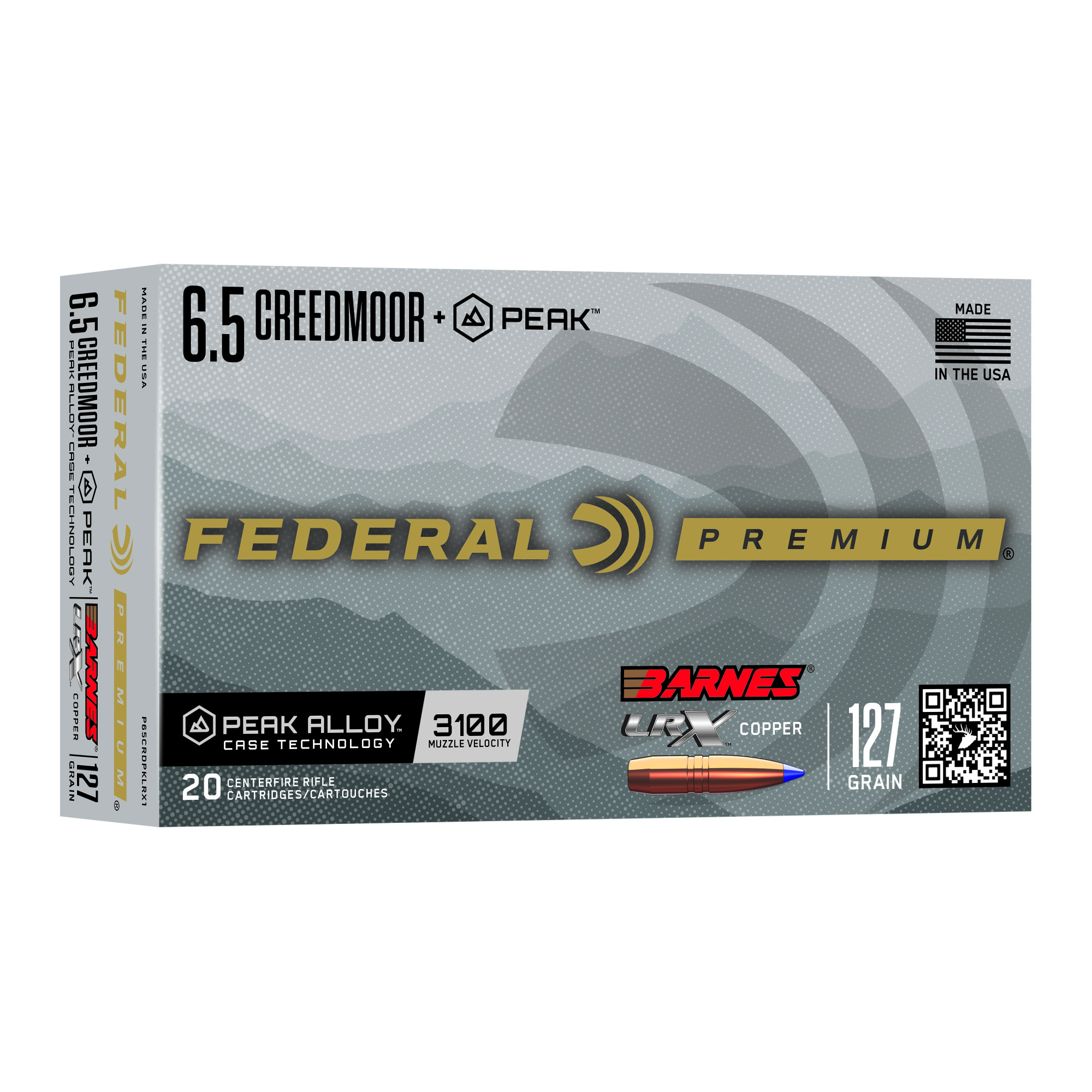 Federal Brns LRX Peak 6.5cm 127 Grain 20/200 bulk ammo product image