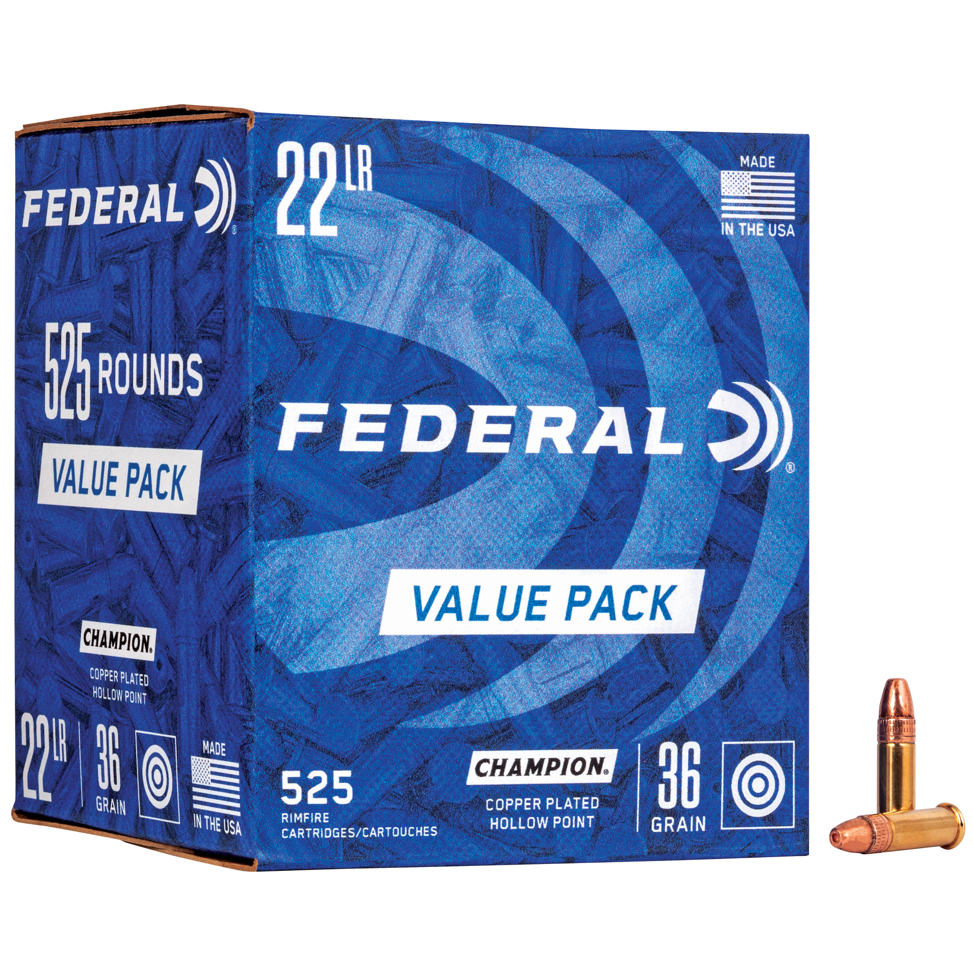 Federal Champ 22 LR 36 Grain Cp HP 525/5250 bulk ammo product image