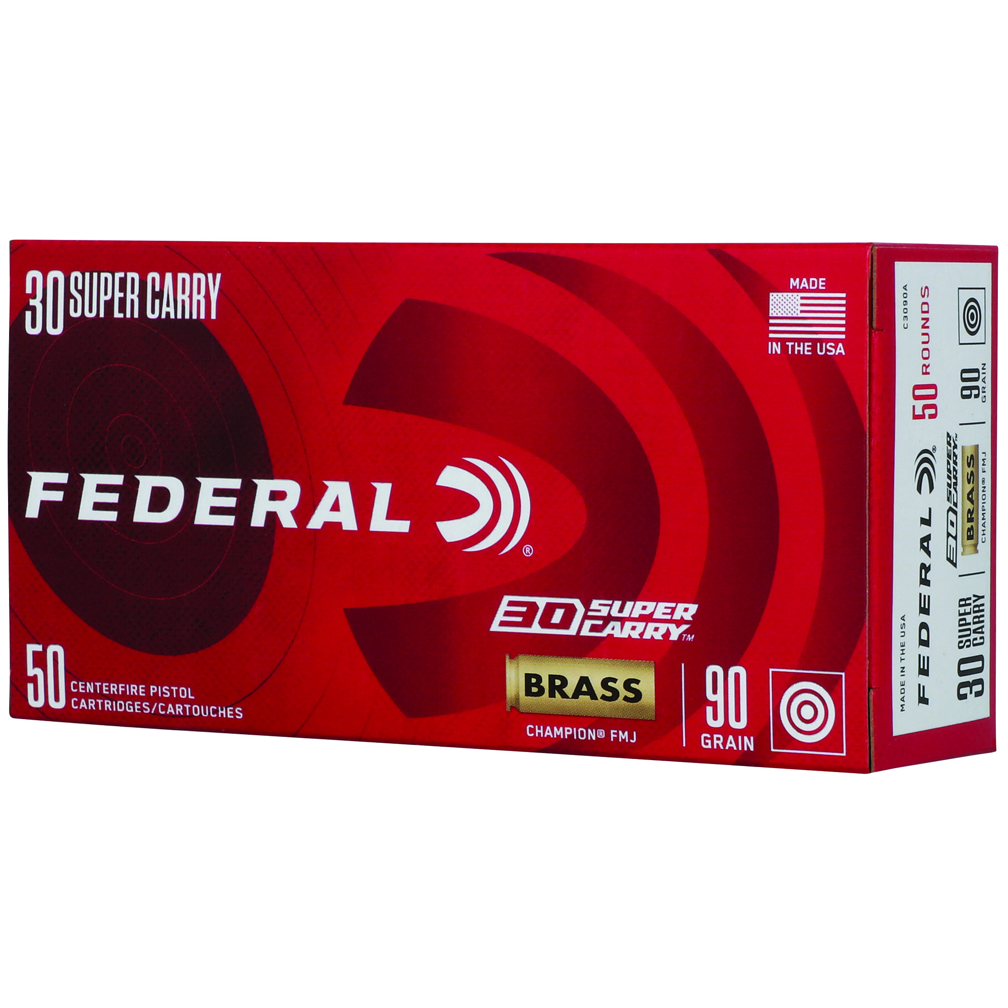 Federal Champ 30 Super Carry 90 Grain FMJ bulk ammo product image