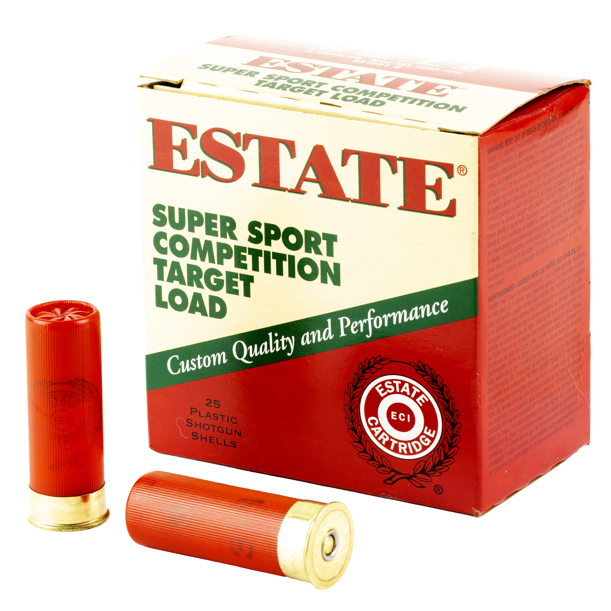 Federal Estate Ss 12 Gauge 2.75″ #8 1 oz 25/ bulk ammo product image