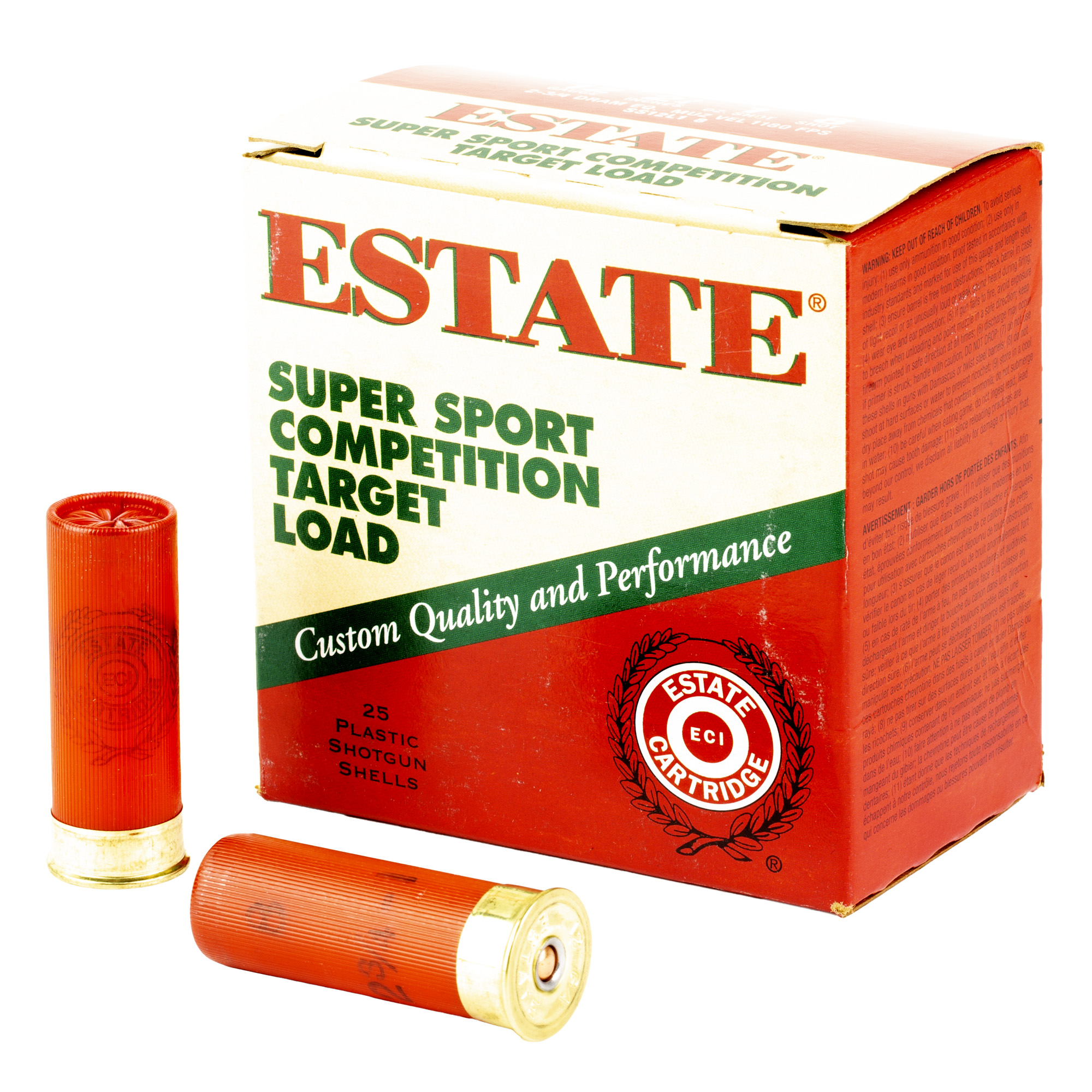 Federal Estate Ss 12 Gauge 2.75″ #8 1 oz 25/ bulk ammo product image
