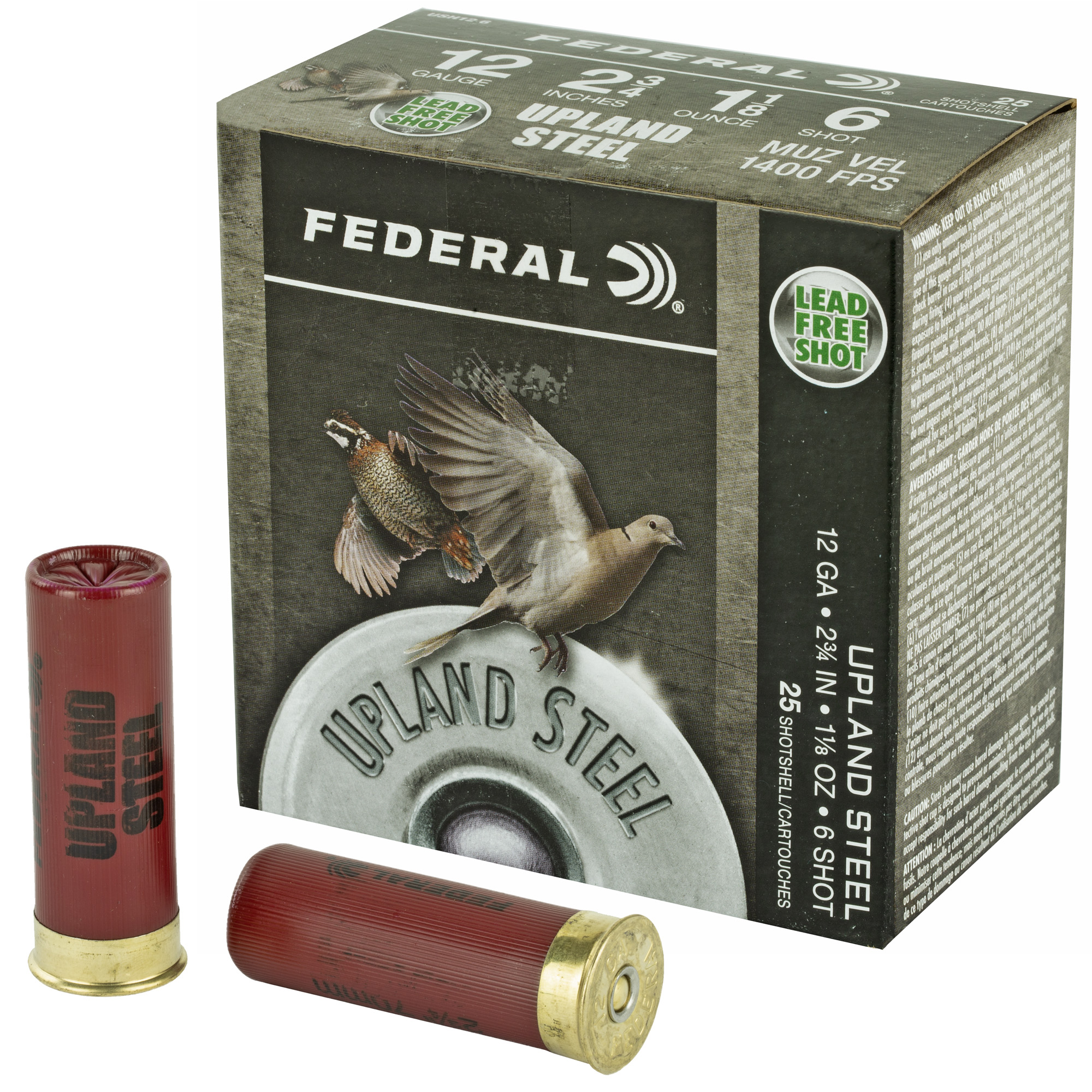 Federal Fld/range Steel 12 Gauge 2″ 3/4 #6 25 bulk ammo product image