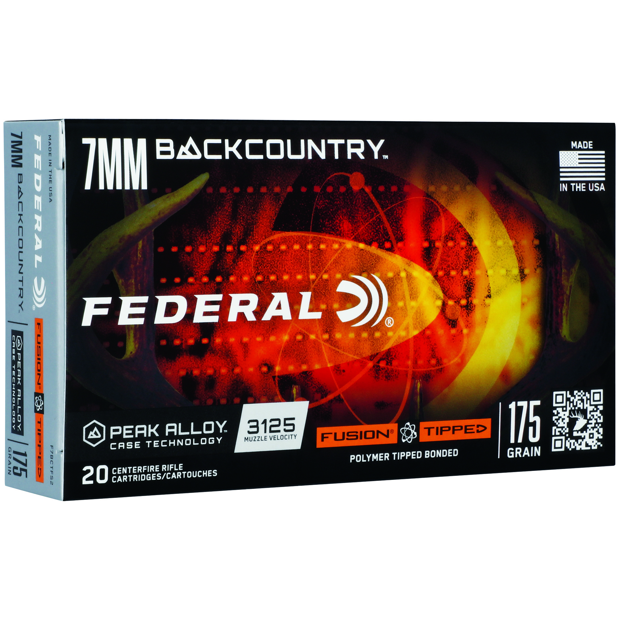Federal Fusion Tip 7mm Bc 175 Grain 20/200 bulk ammo product image