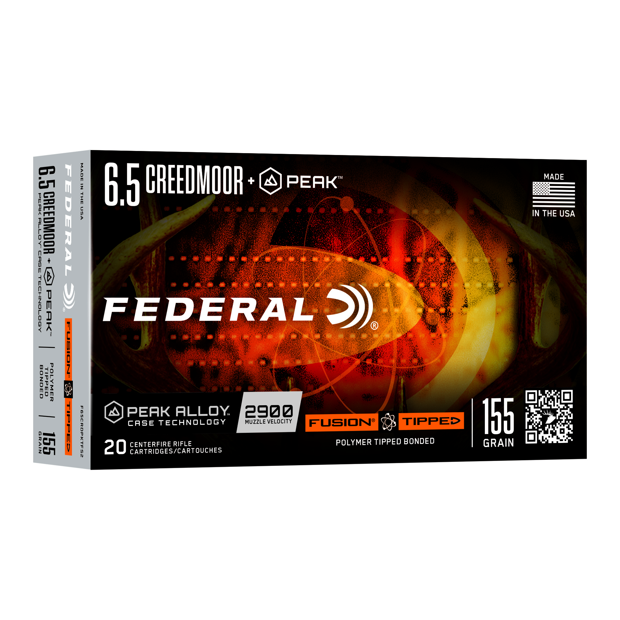 Federal Fusn Tpd Peak 6.5cm 155 Grain 20/200 bulk ammo product image