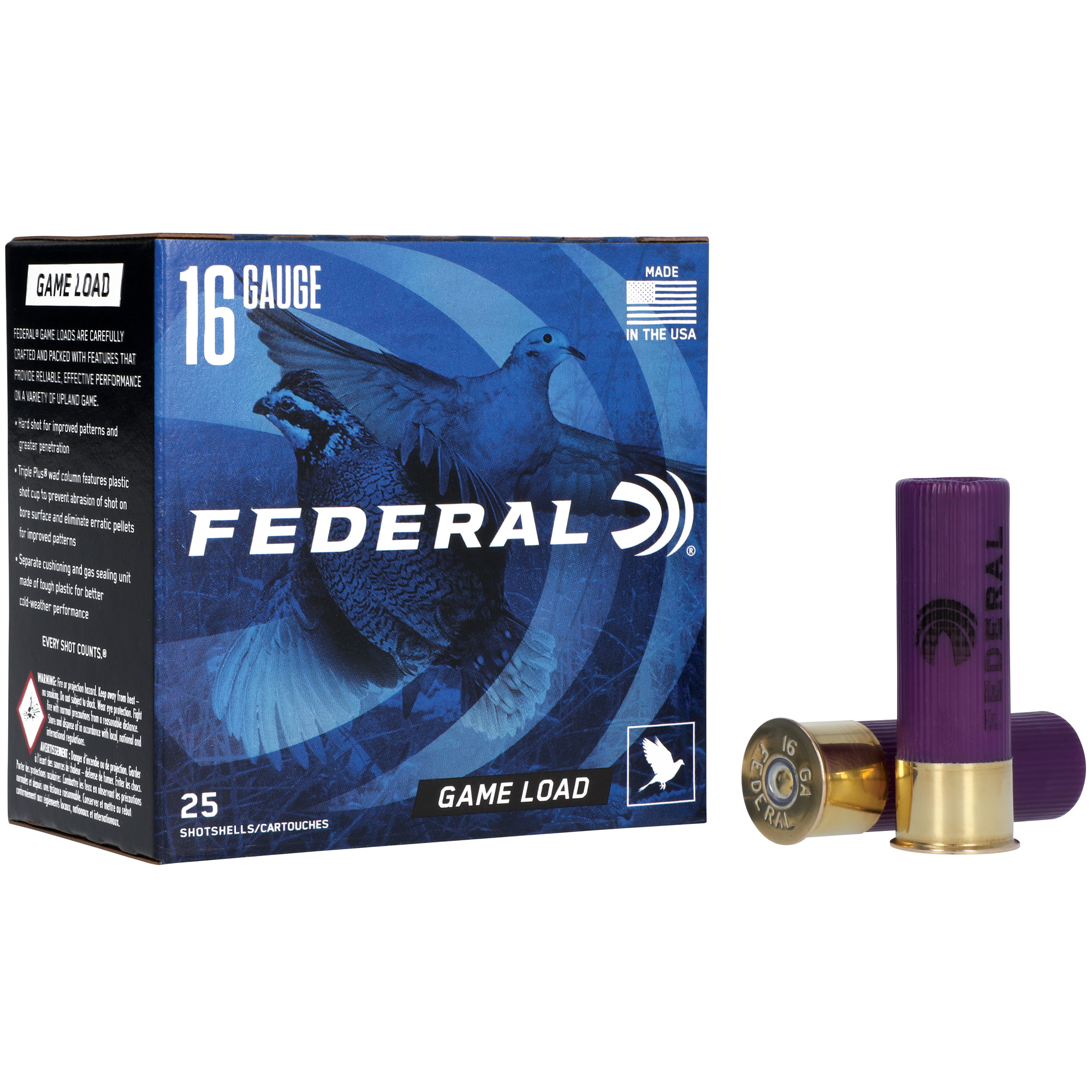 Federal Game Load 16 Gauge 2″ 3/4″ #6 25/250 bulk ammo product image
