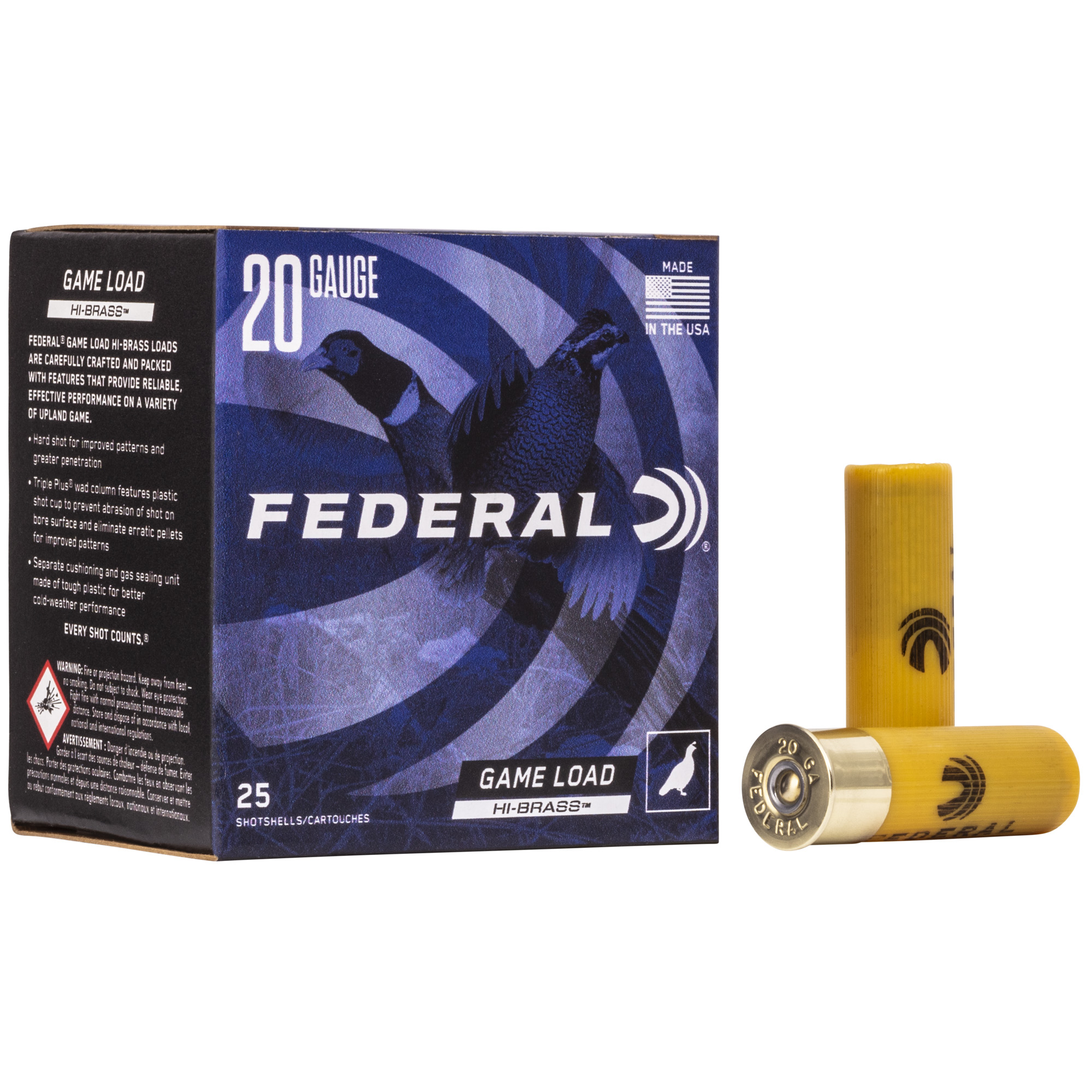Federal Game Load 20 Gauge 2.75″ #6 25/250 bulk ammo product image