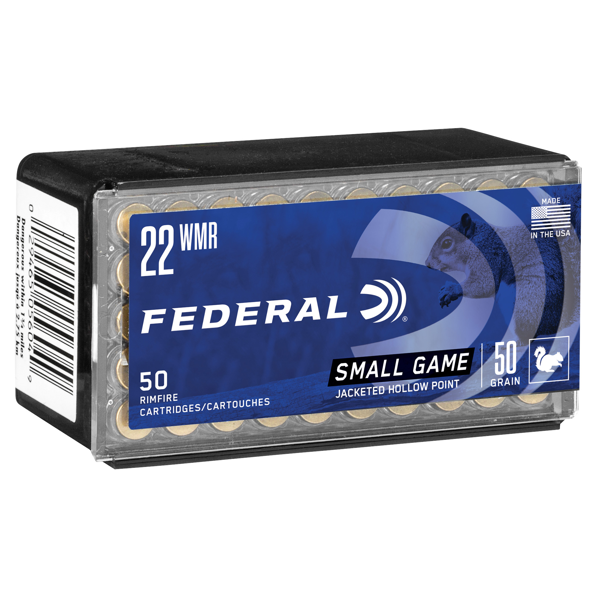 Federal Gmshk 22 WMR 50 Grain JHP 50/3000 bulk ammo product image