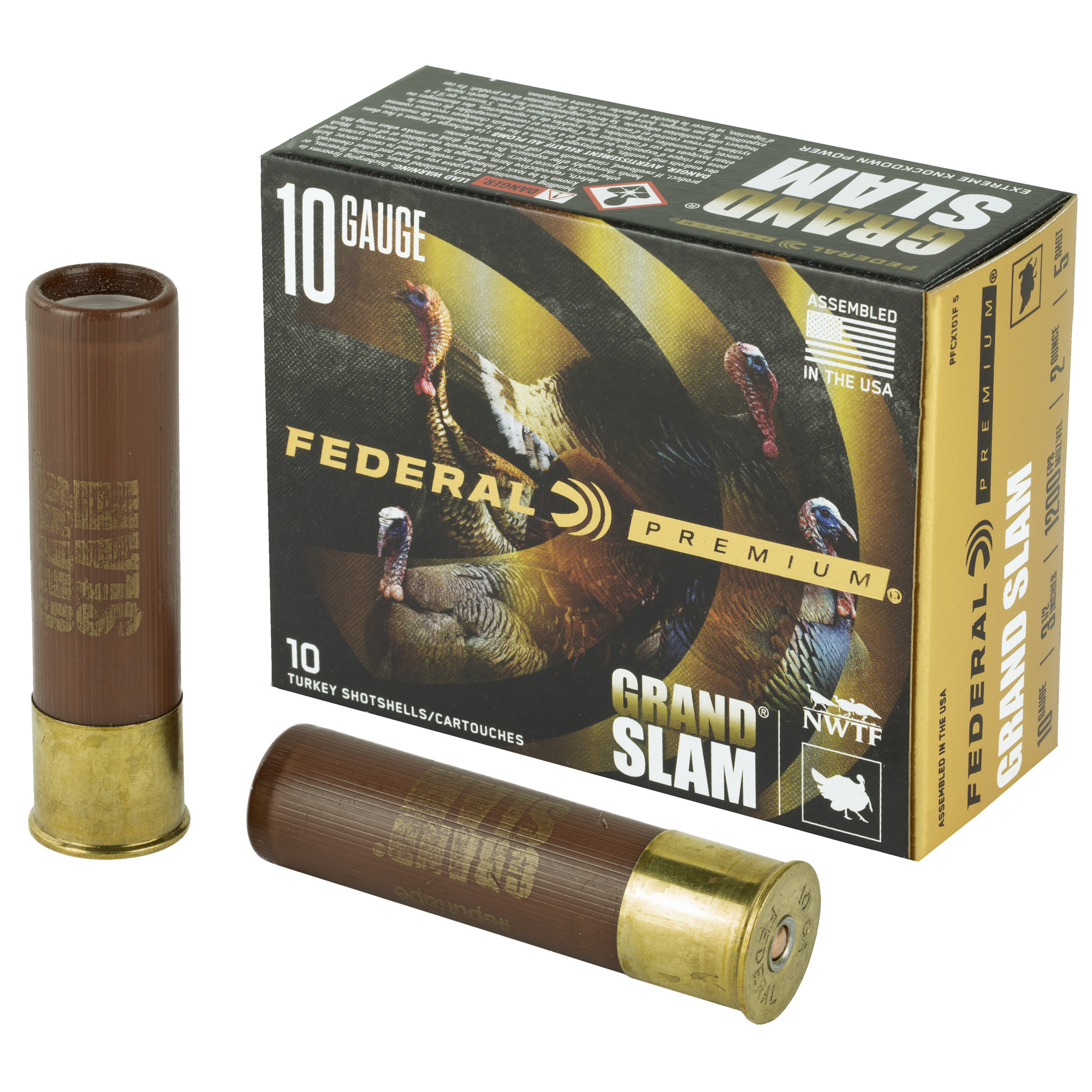 Federal Grand Slam 10 Gauge 3.5″ #5 Shot 2 oz 10/5 bulk ammo product image