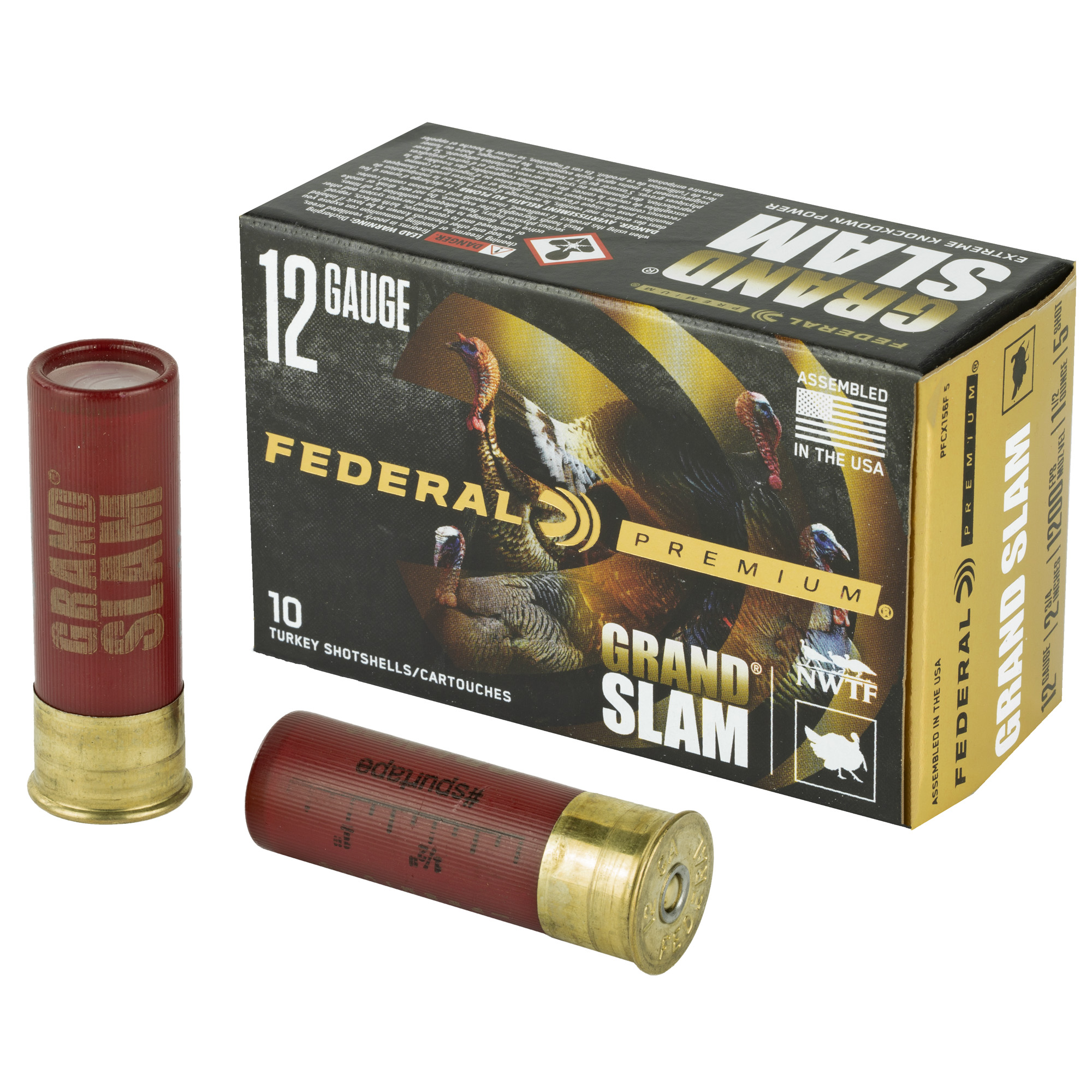 Federal Grand Slam 12 Gauge 2.75″ #5 1.5 oz bulk ammo product image