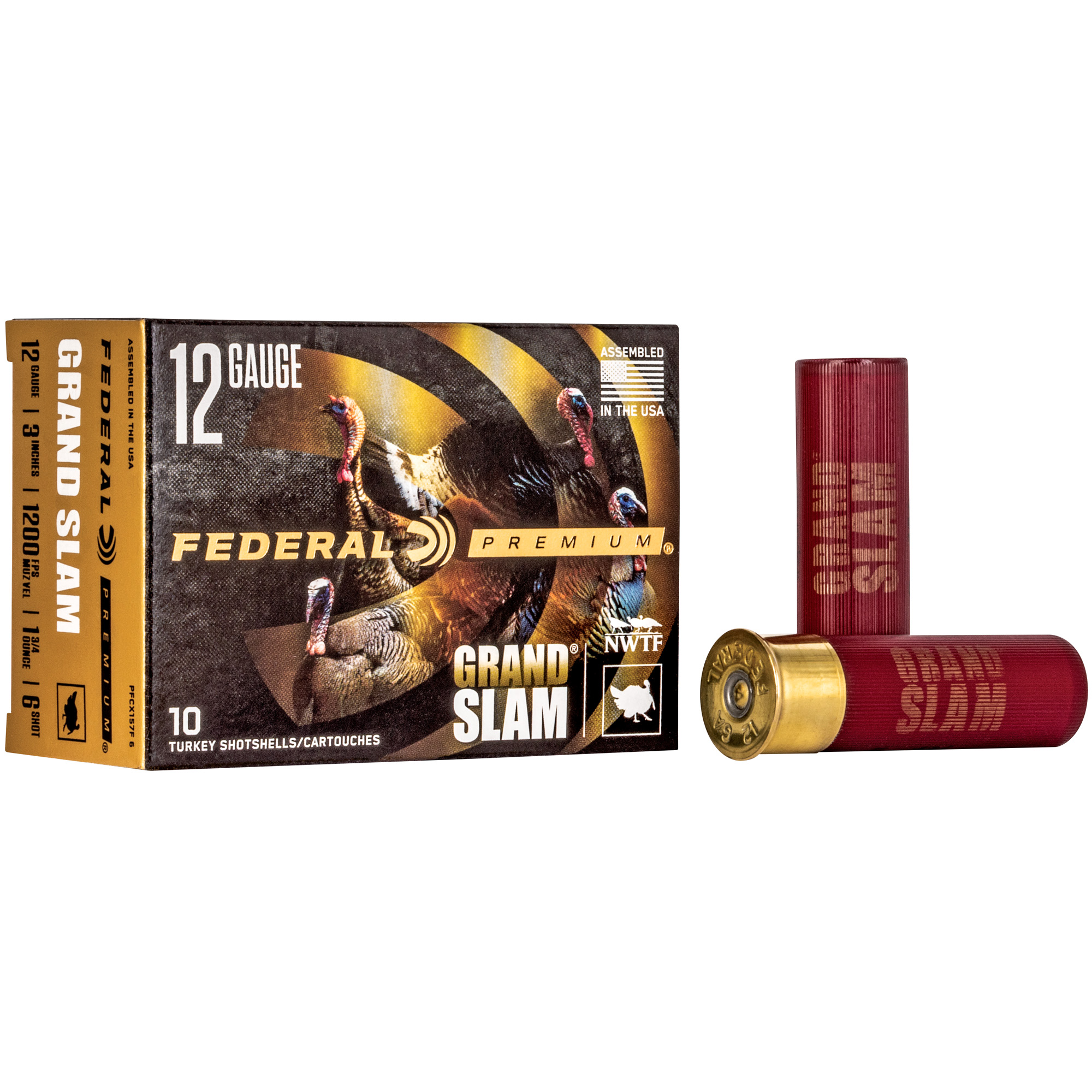 Federal Grand Slam 12 Gauge 3″ #6 1.75 oz 10/ bulk ammo product image