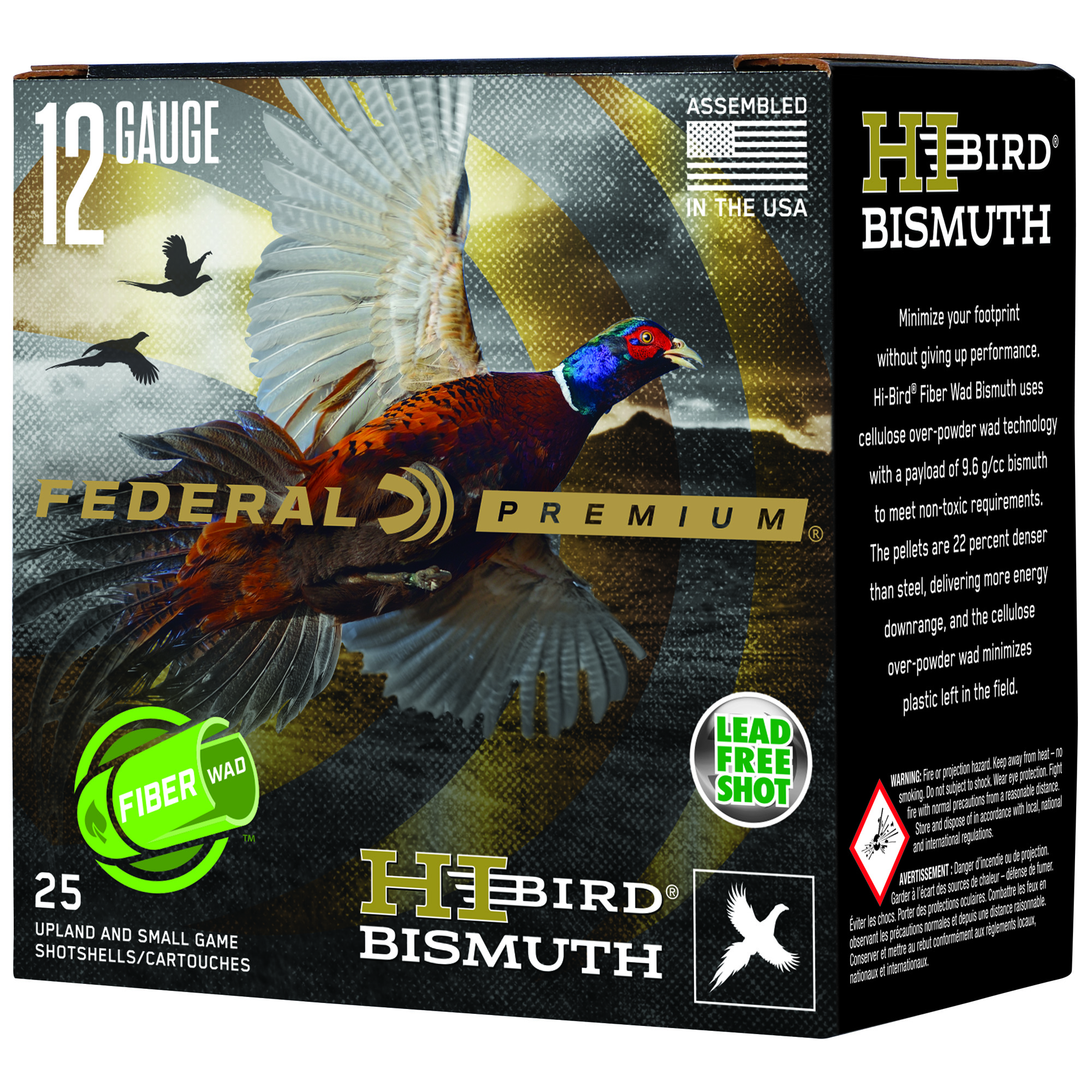 Federal Hi-Bird 12 Gauge 2.75″ #5 Shot 25/250 bulk ammo product image