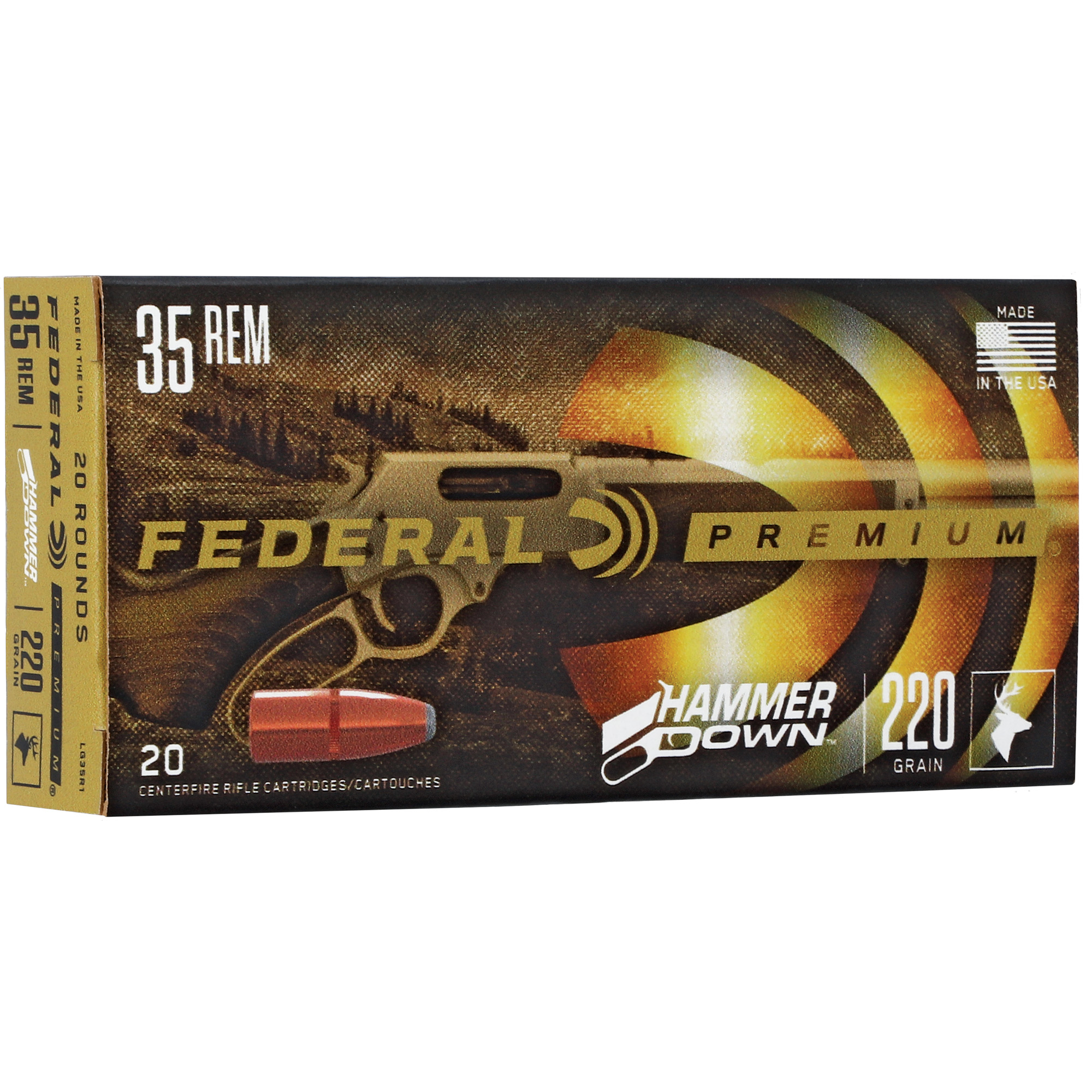 Federal HMR Dwn 35rem 220 Grain SP 20/200 bulk ammo product image