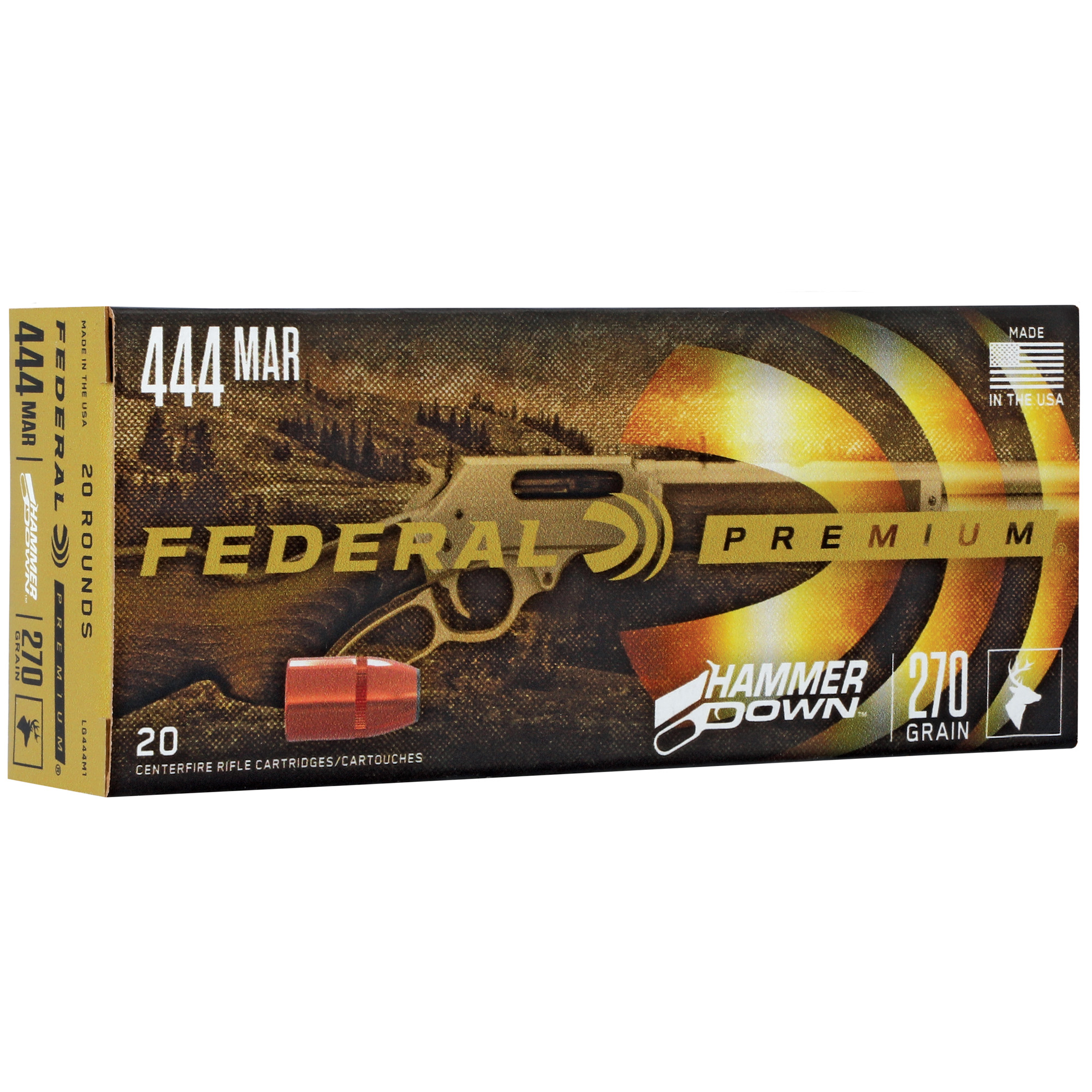 Federal HMR Dwn 444mar 270 Grain SP 20/200 bulk ammo product image