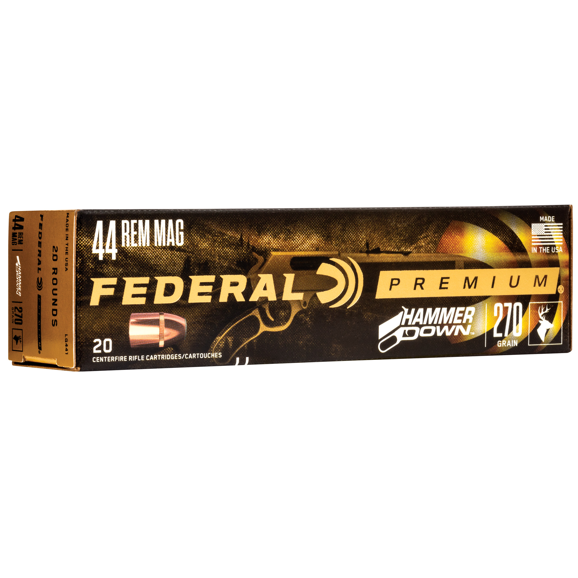 Federal HMR Dwn 44mag 270 Grain SP 20/200 bulk ammo product image