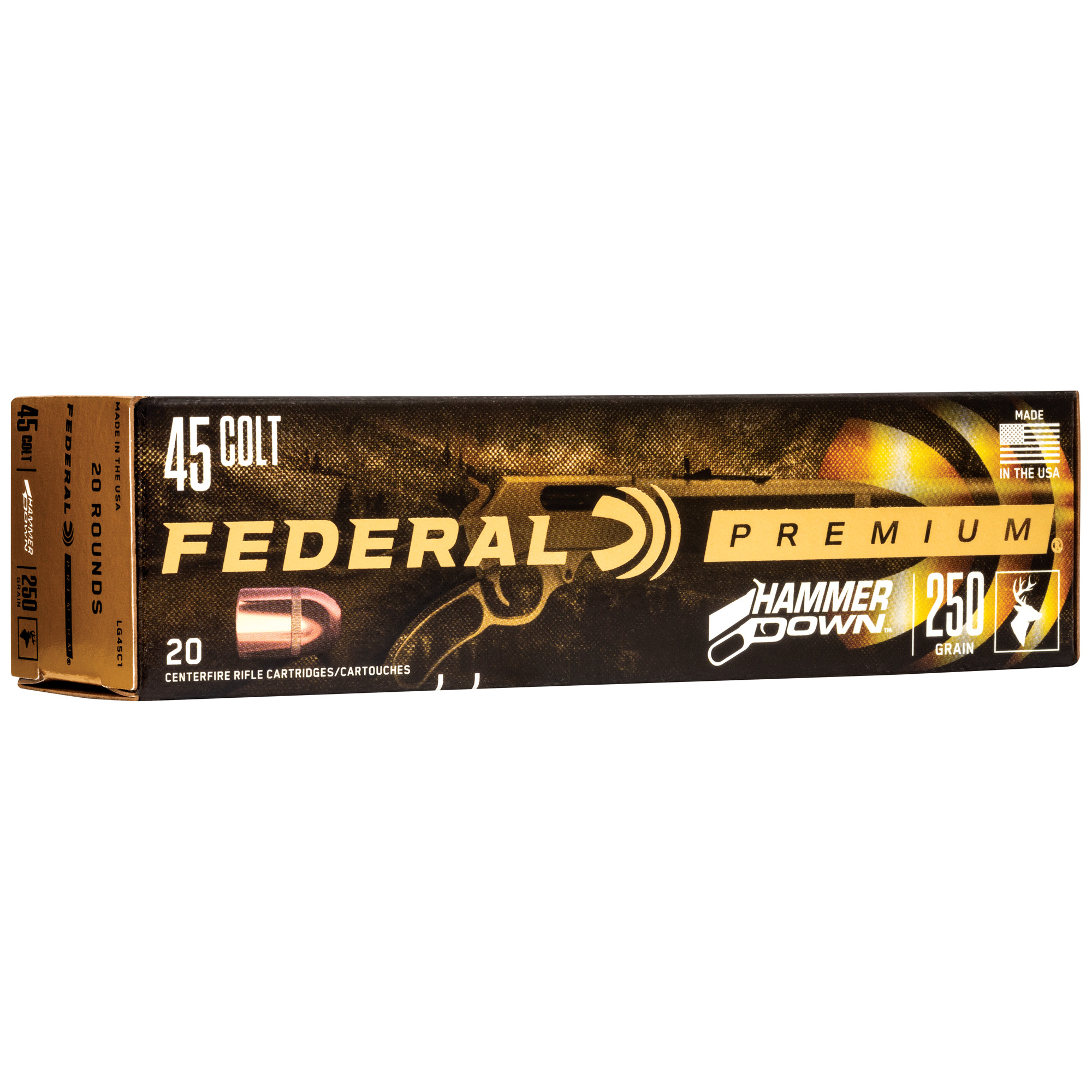 Federal HMR Dwn 45c 250 Grain HP 20/200 bulk ammo product image