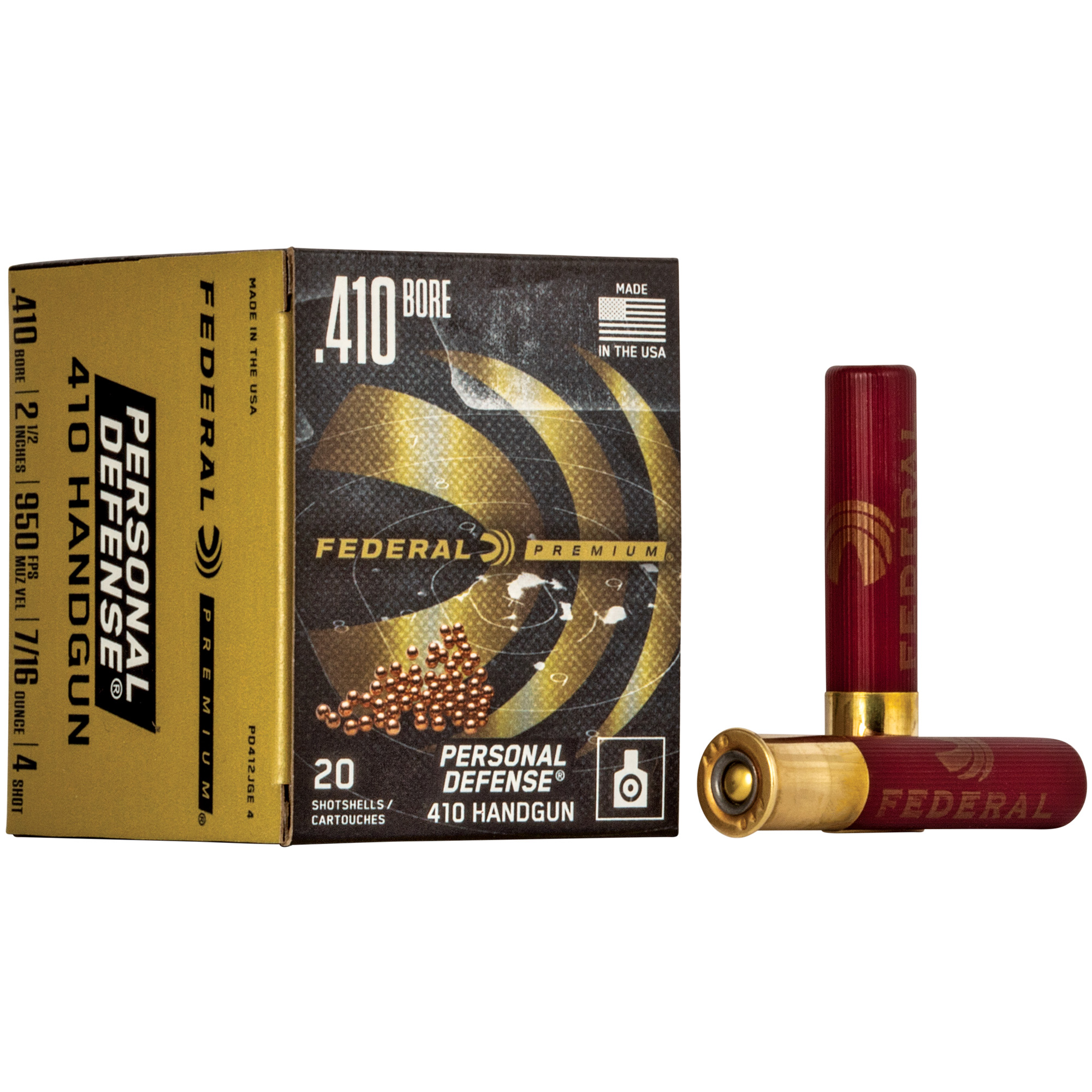 Federal Pd 410 2.5″ #4 20/200 bulk ammo product image