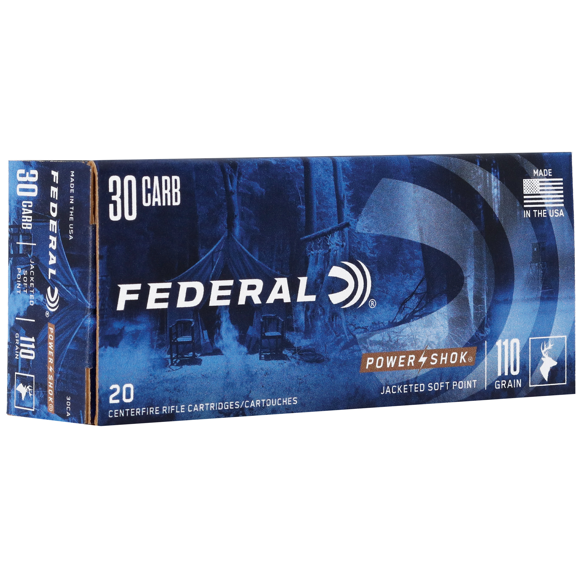 Federal Power-Shok 30carb 110 Grain Sprn 20/200 bulk ammo product image