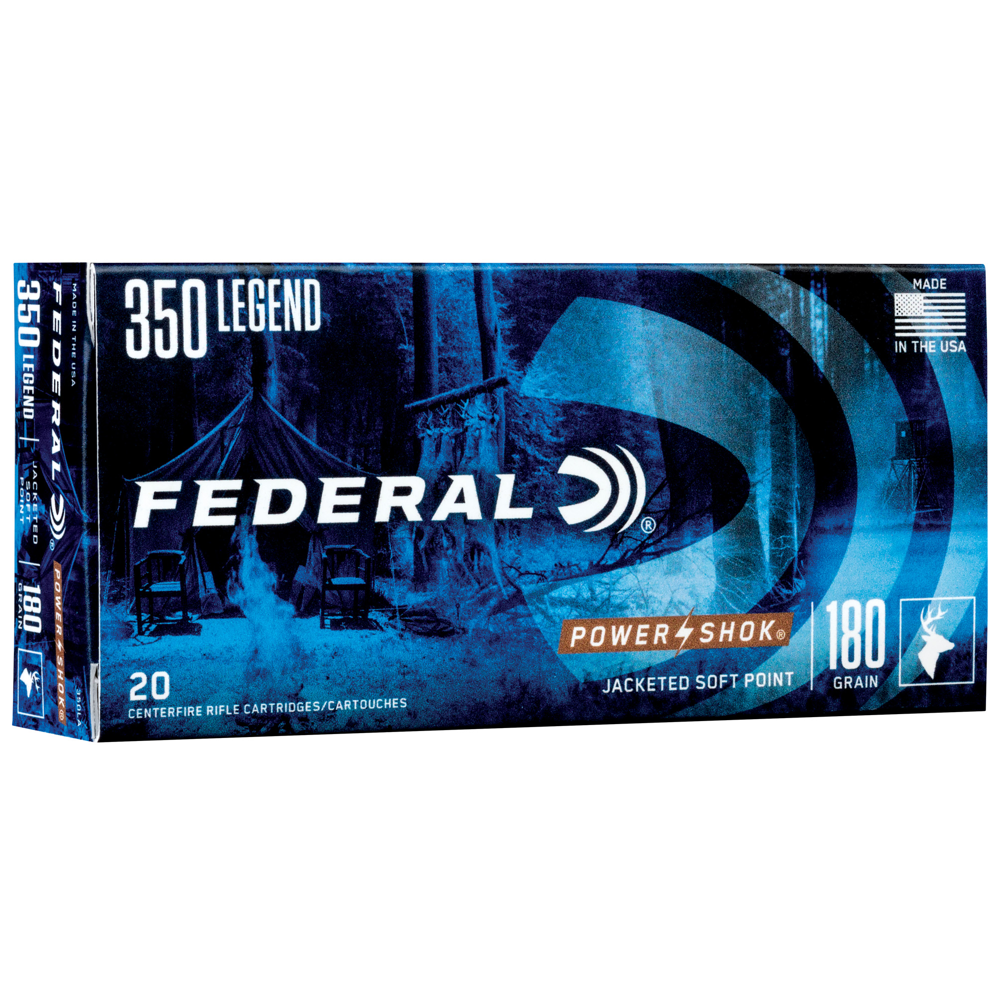 Federal Power-Shok 350leg 180 Grain SP 20/200 bulk ammo product image