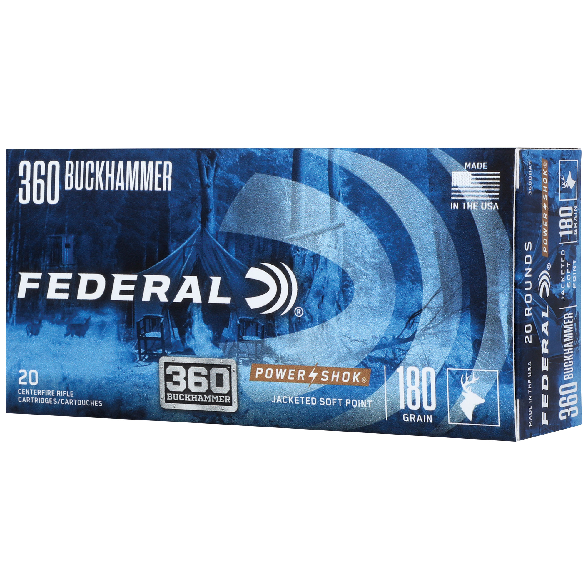 Federal Power-Shok 360 Bckhmmr 180 Grain 20/200 bulk ammo product image