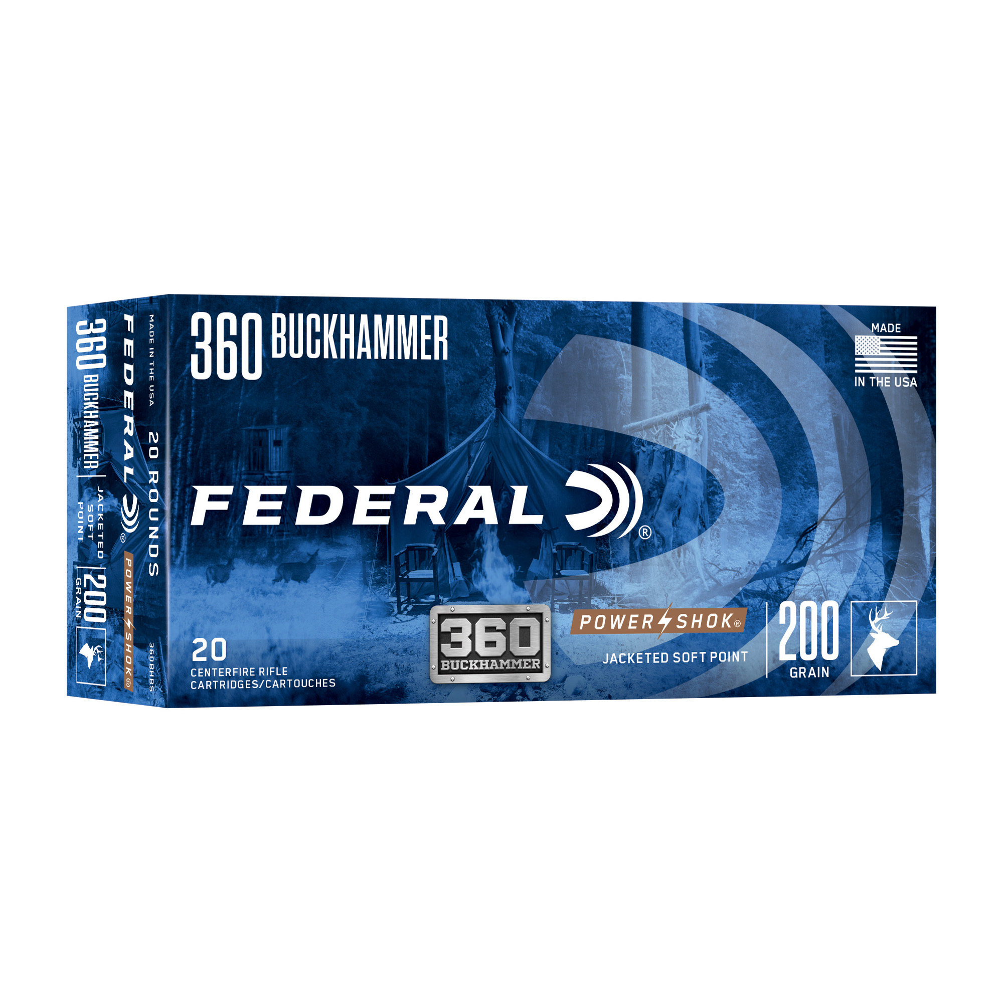 Federal Power-Shok 360 Bckhmmr 200 Grain 20/200 bulk ammo product image