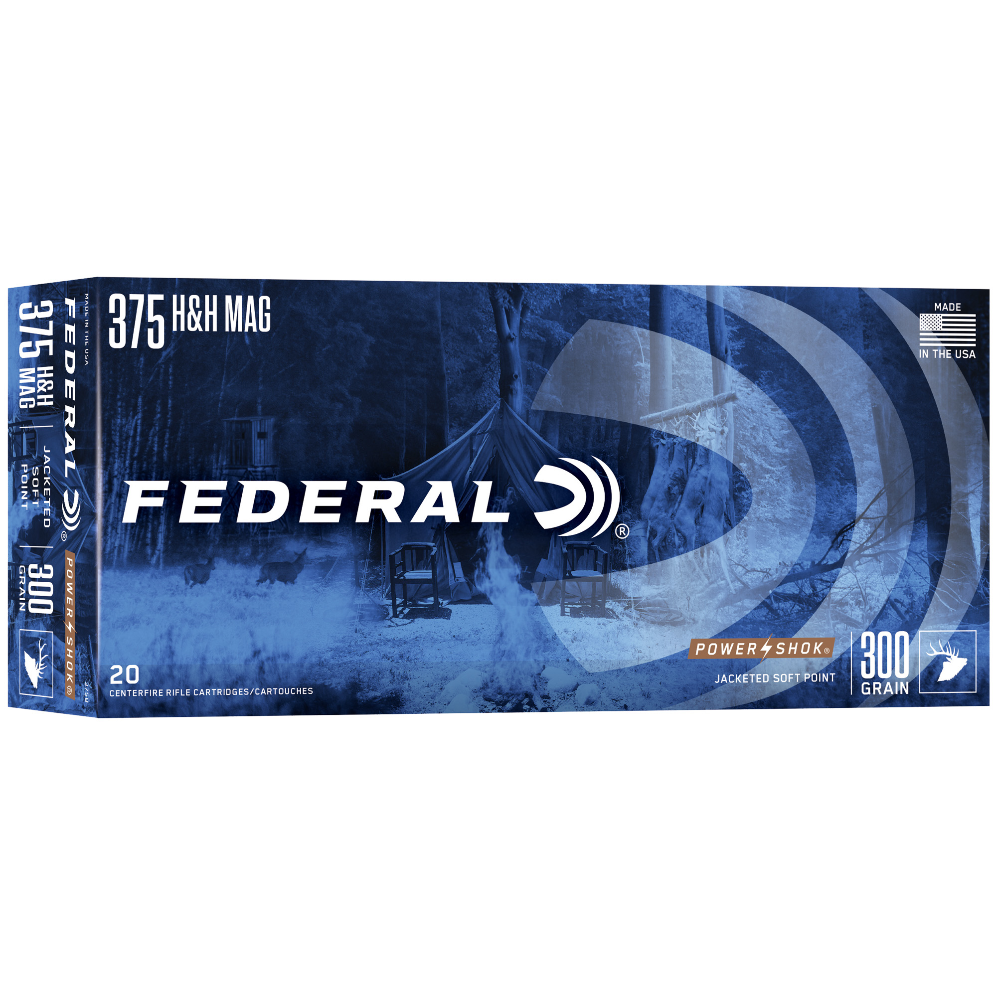 Federal Power-Shok 375h&h 300 Grain SP 20/200 bulk ammo product image