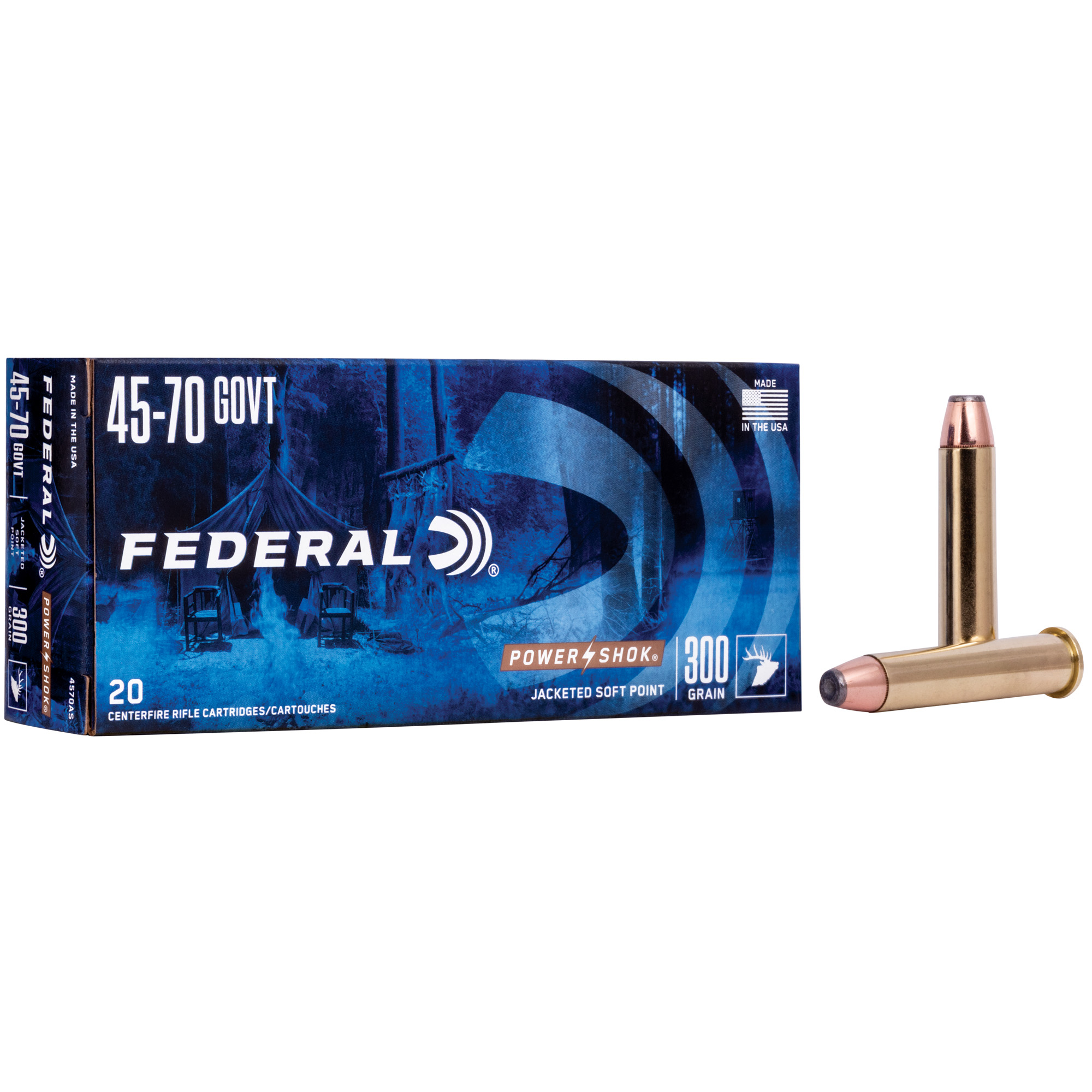 Federal Power-Shok 45-70 300 Grain Spr FN 20/200 bulk ammo product image