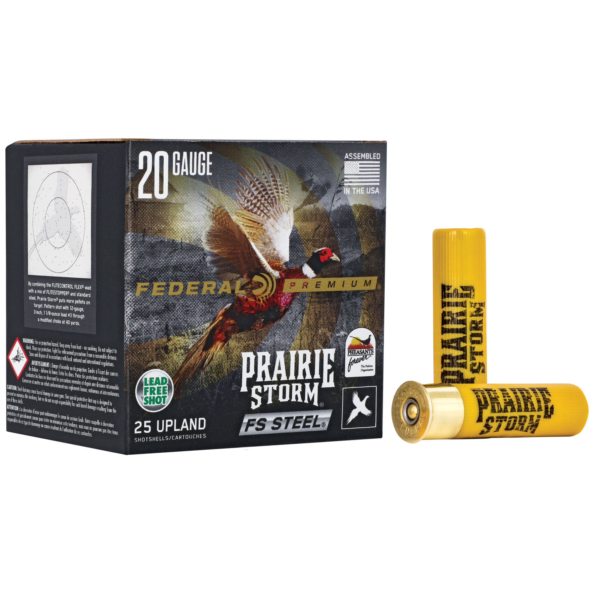 Federal Pr Storm 20 Gauge 3″ #4 Stl 25/250 bulk ammo product image