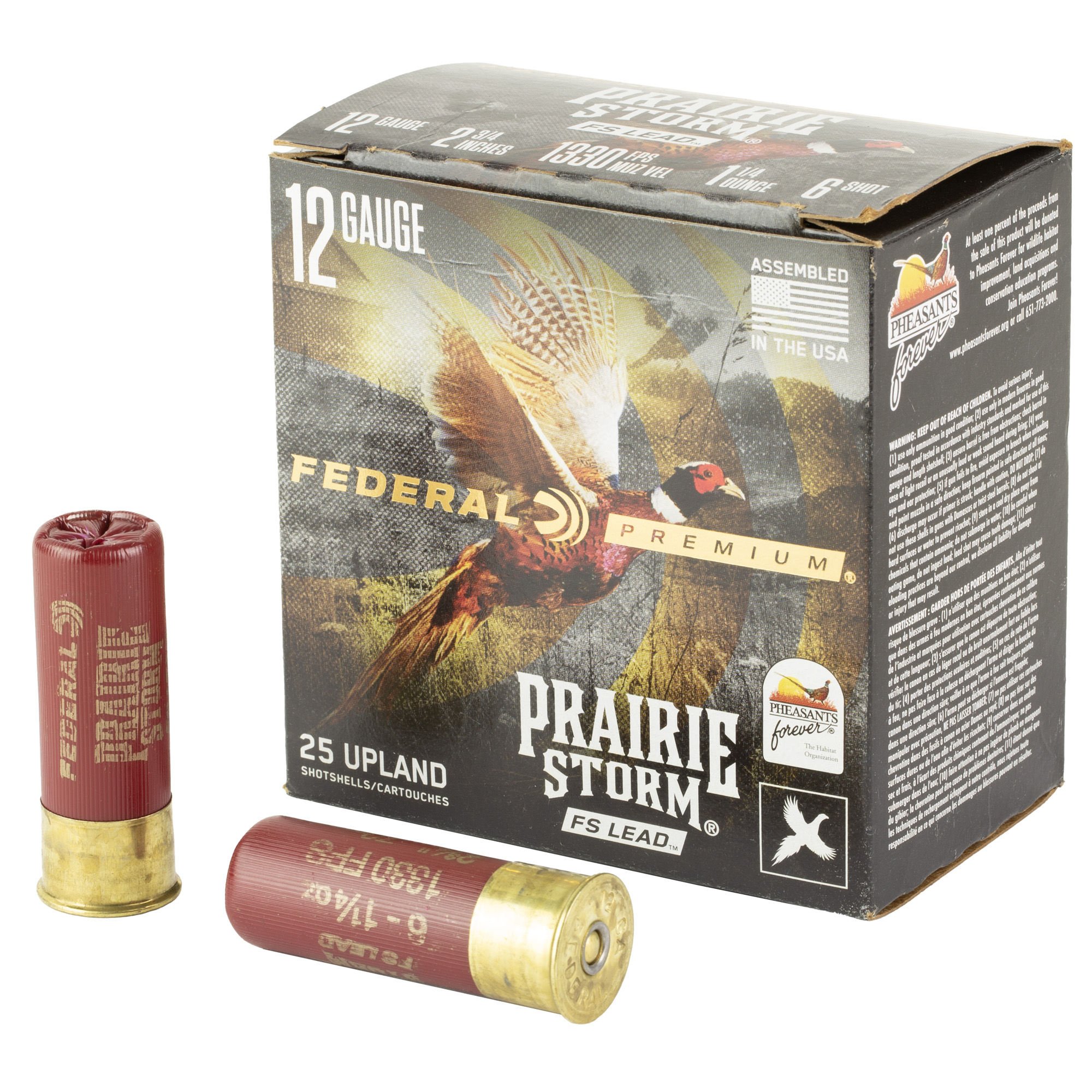 Federal Pr Strm 12 Gauge 2.75″ #6 Shot 25/250 bulk ammo product image