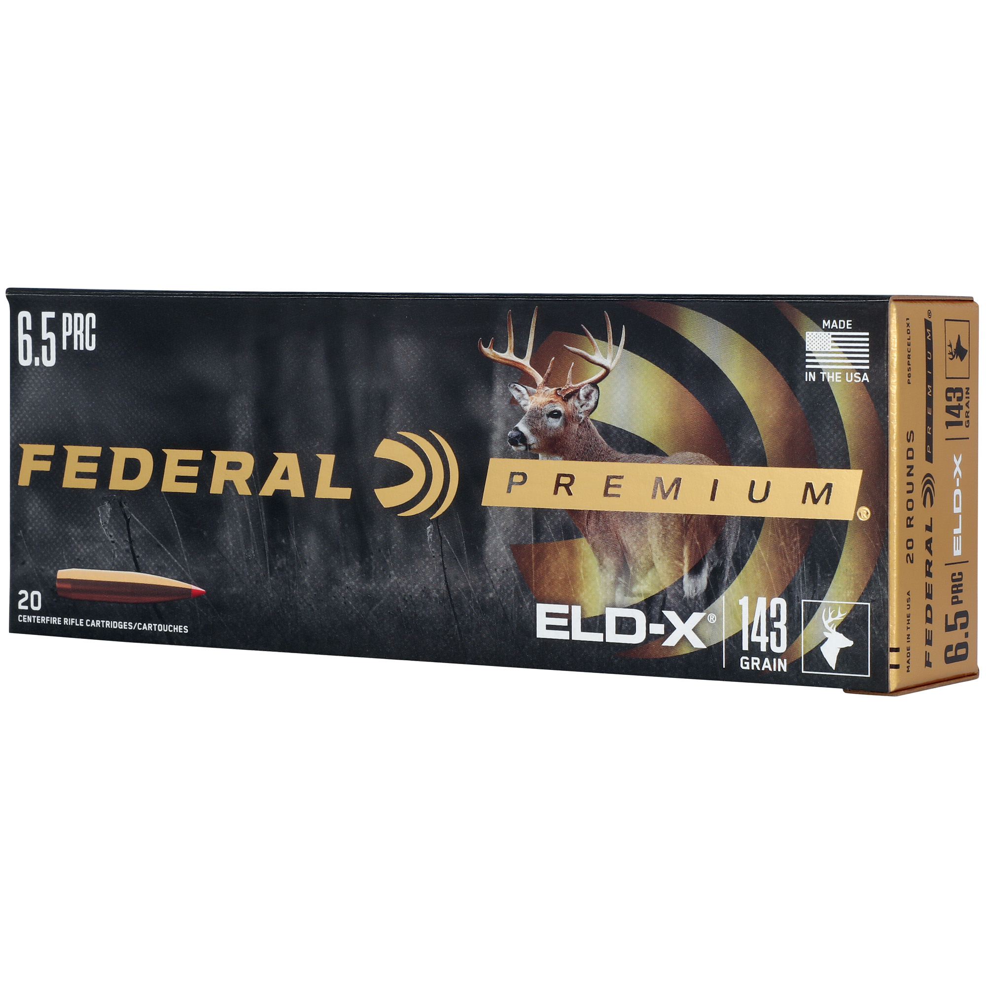Federal Prem 6.5 PRC 143 Grain ELD-X 20/200 bulk ammo product image