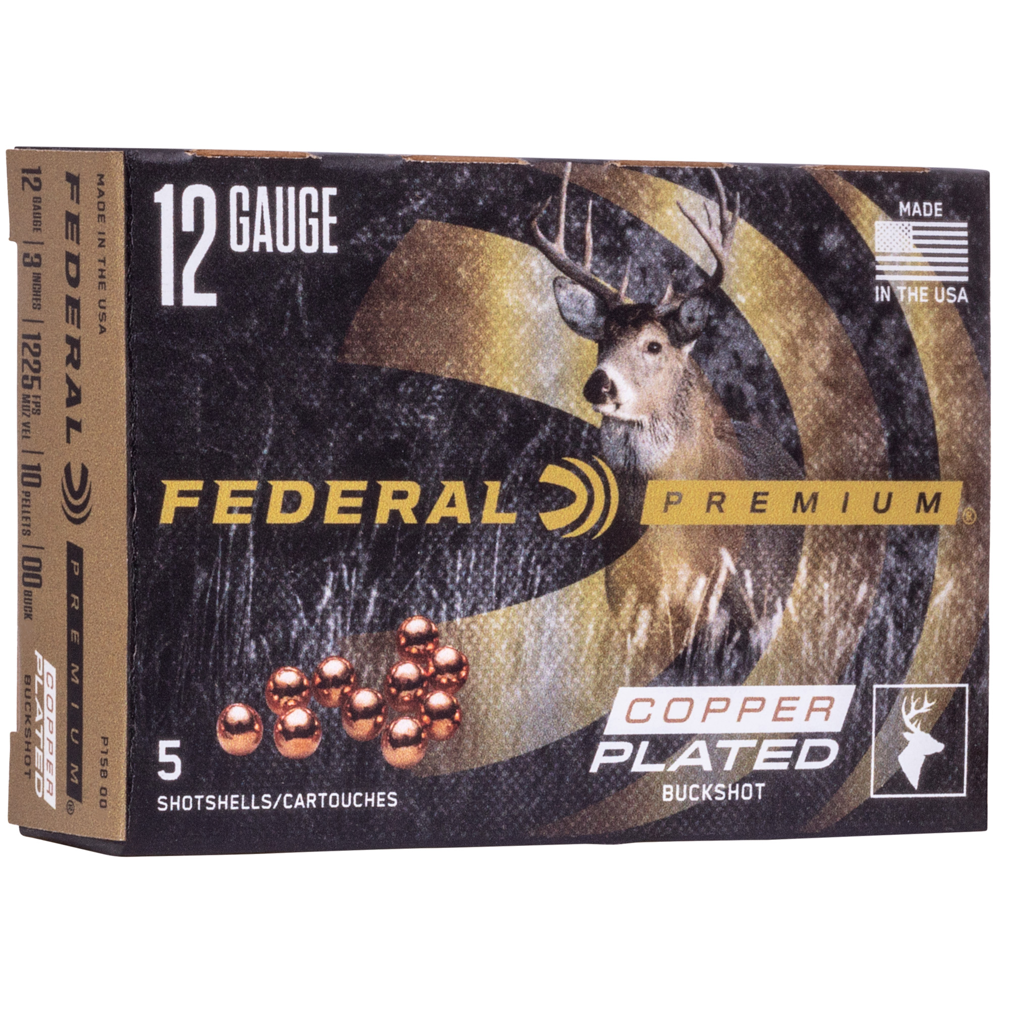Federal Prm 12 Gauge 3″ 00 Bck 5/250 bulk ammo product image