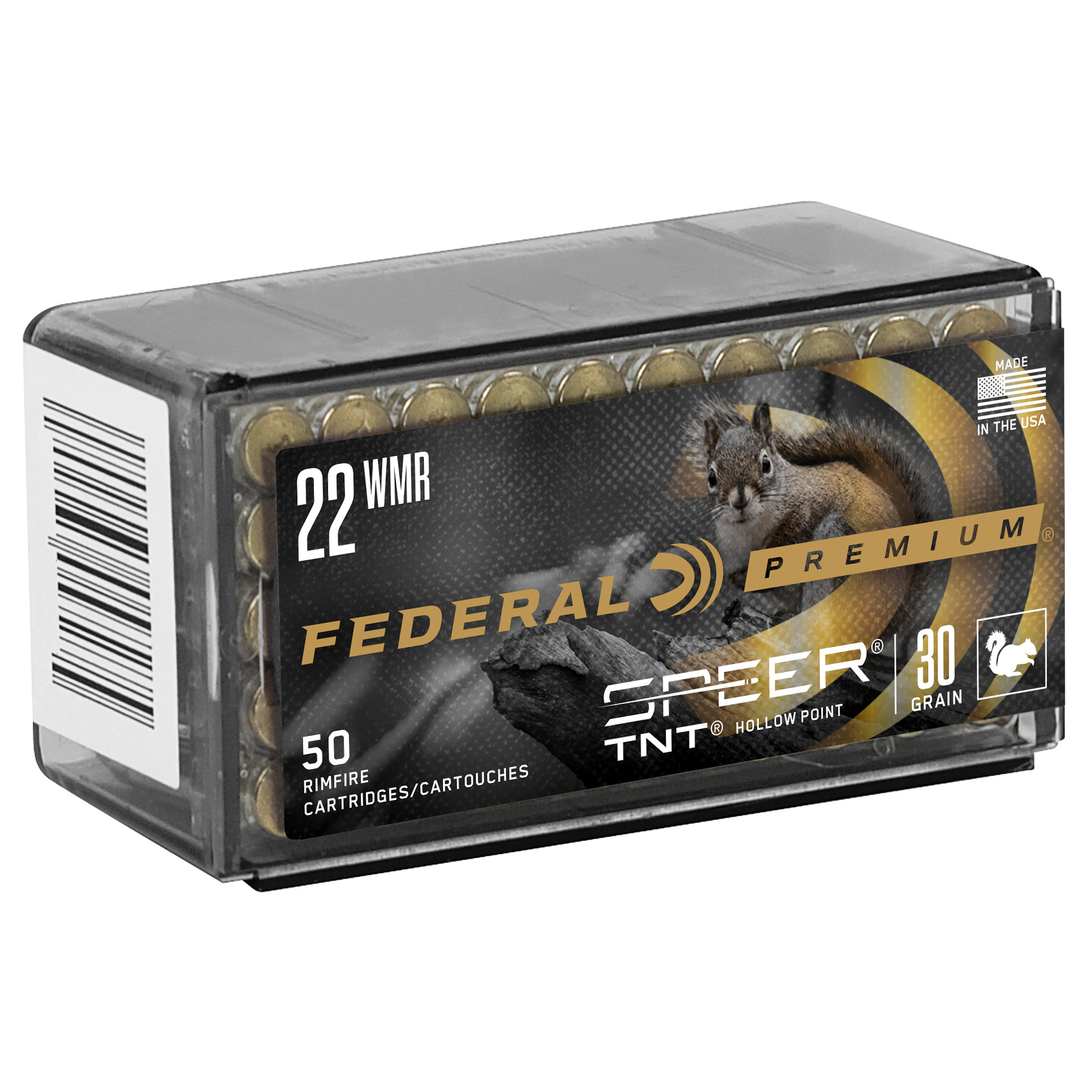 Federal Prm 22 WMR 30 Grain JHP 50/3000 bulk ammo product image