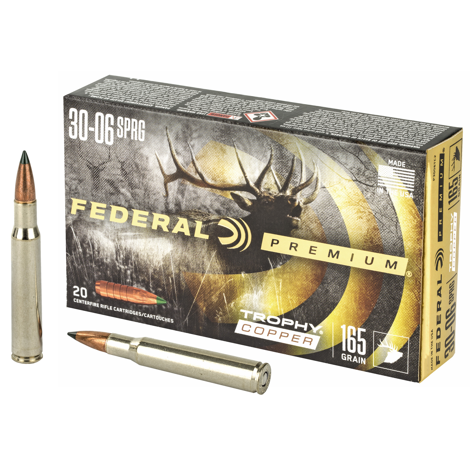 Federal Prm 3006 165 Grain Trphy Cpr 20/200 bulk ammo product image