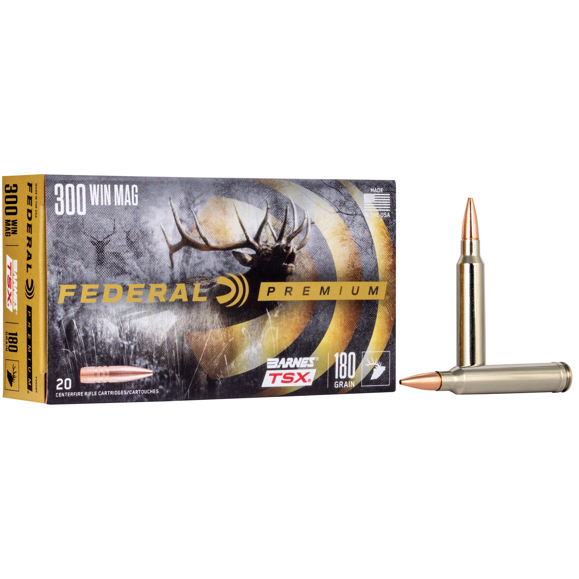 Federal Prm 300win 180 Grain Brns TSX 20/200 bulk ammo product image