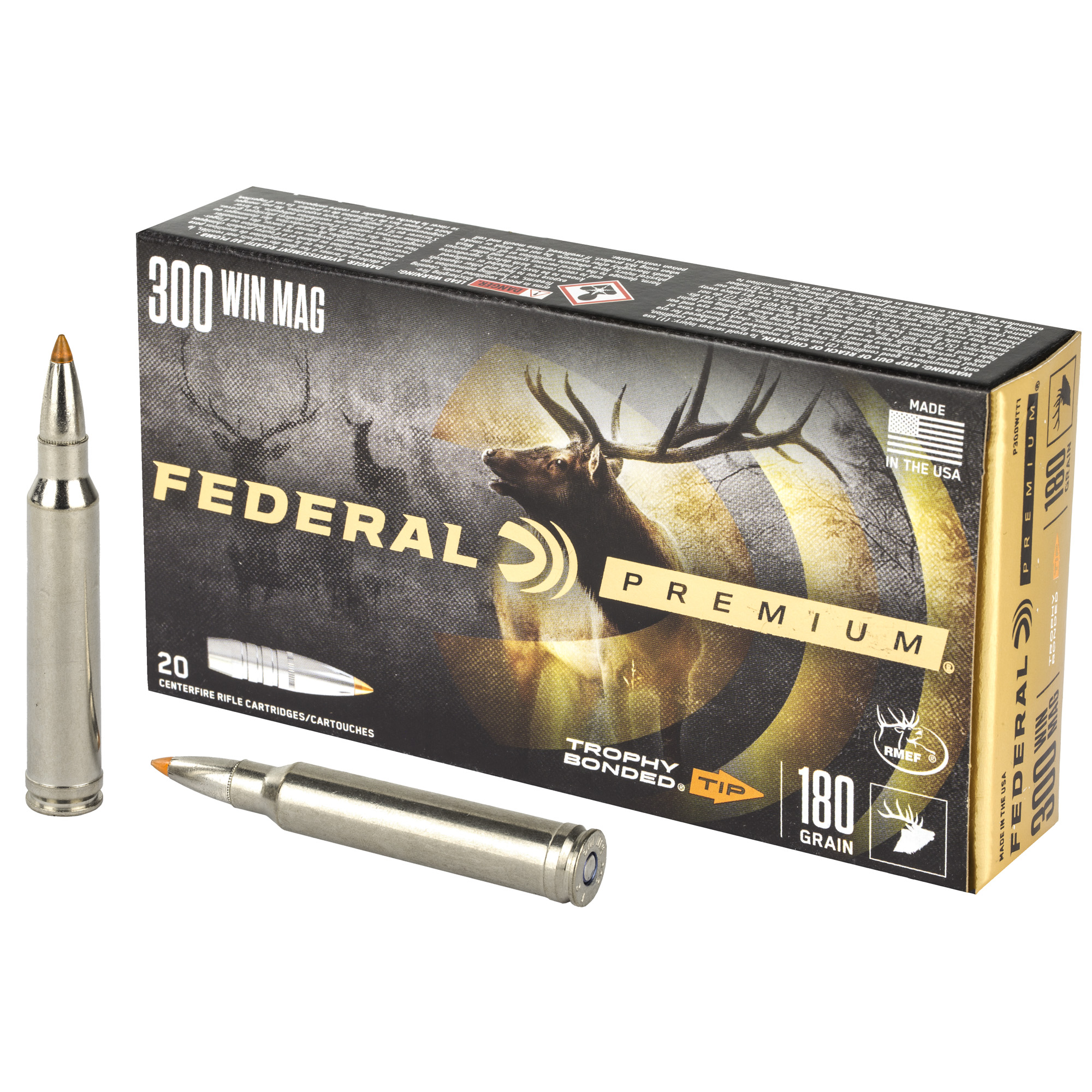 Federal Prm 300win 180 Grain Trphy Tp 20/200 bulk ammo product image