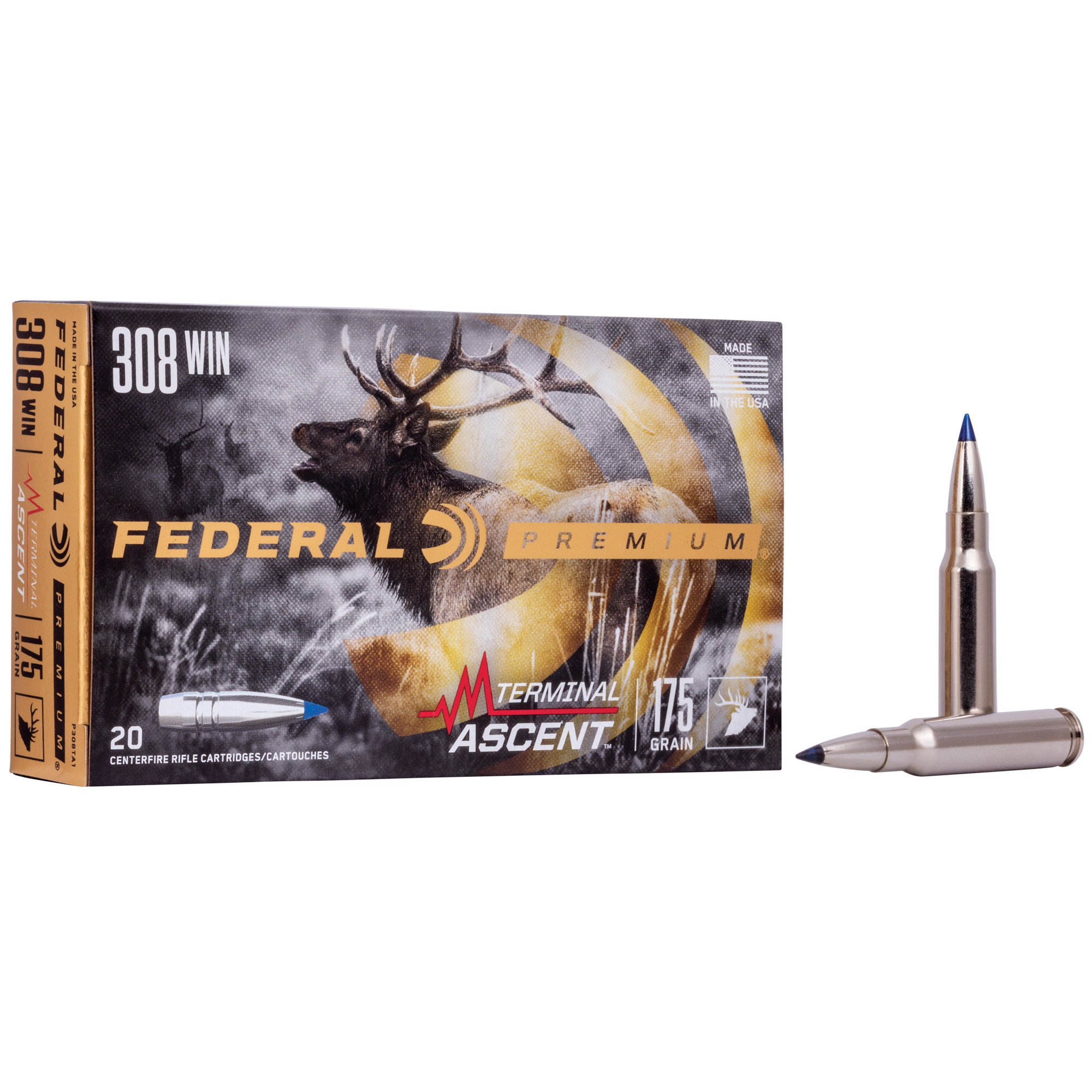 Federal Prm 308win 175 Grain Ta 20/200 bulk ammo product image