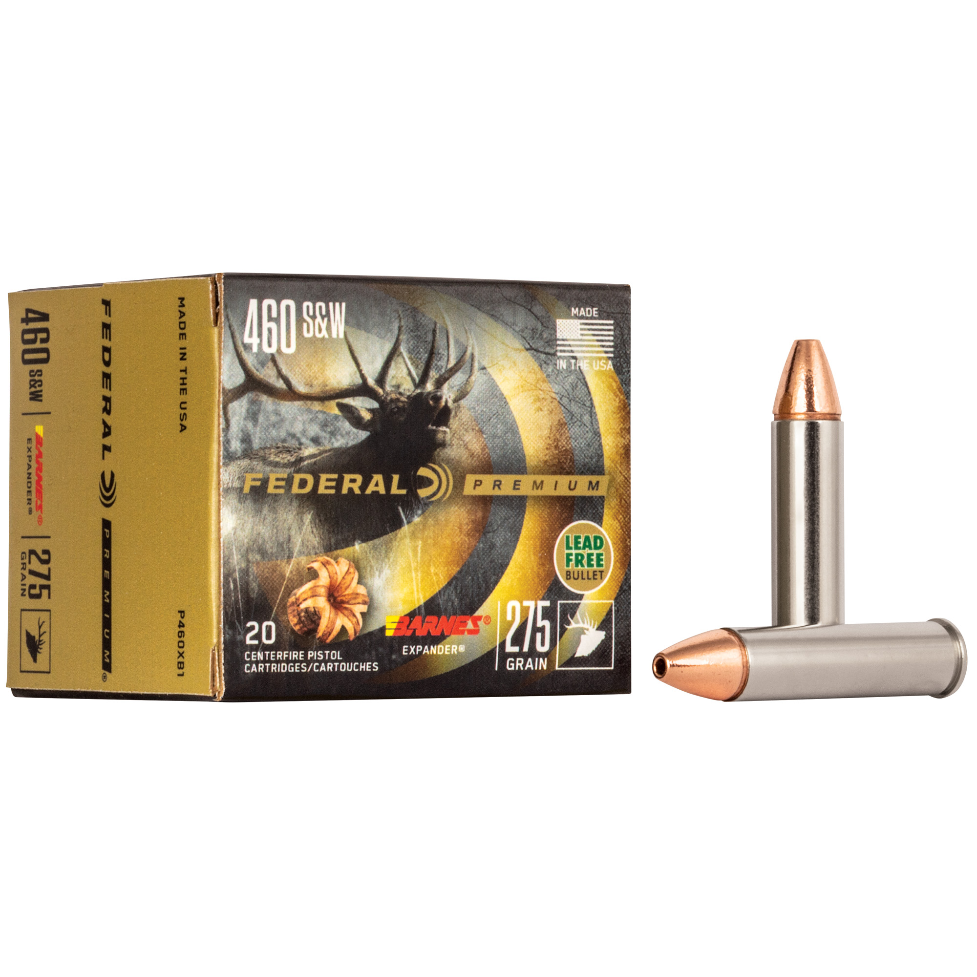 Federal Prm 460s&w 275 Grain Brns Exp 20/200 bulk ammo product image